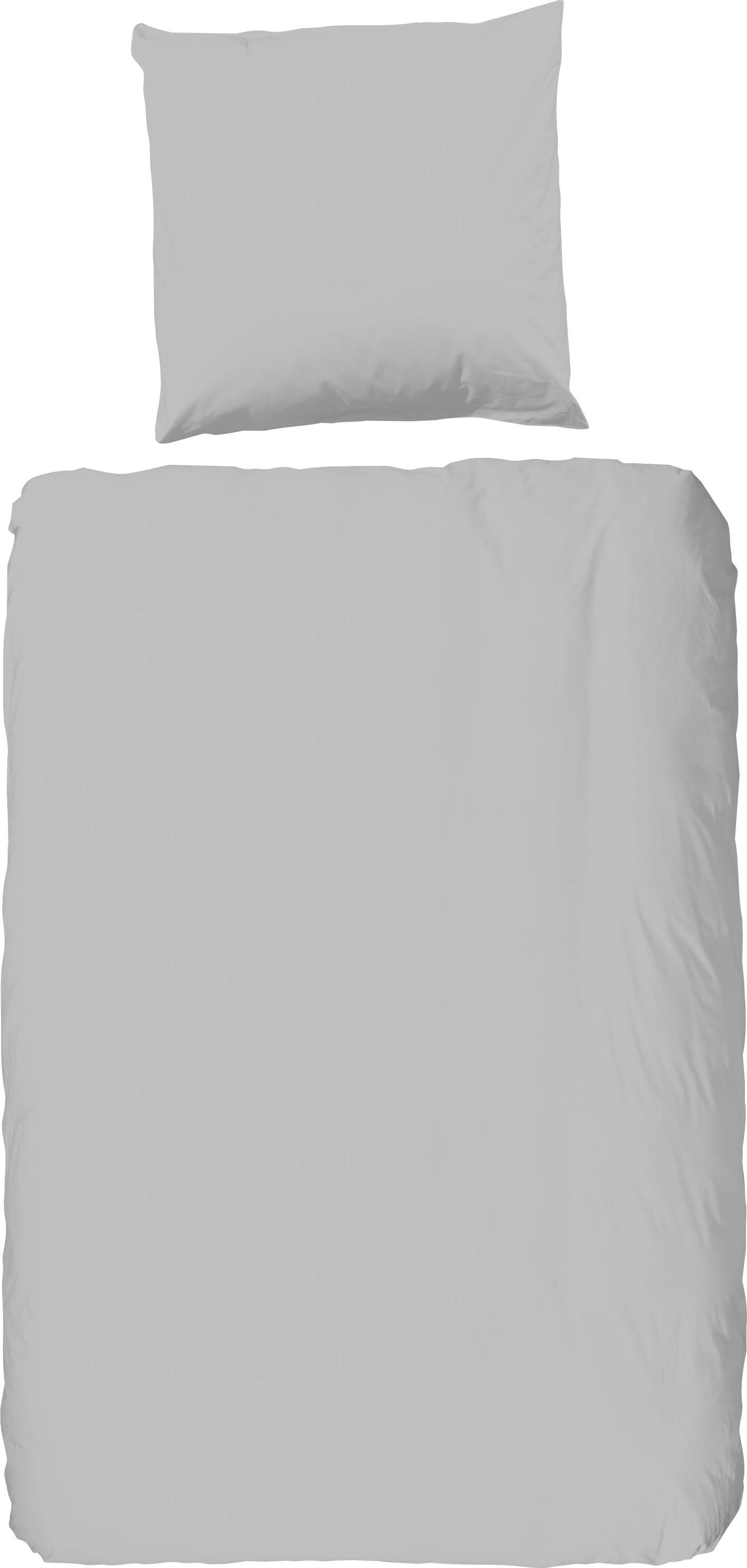 PURE luxury collection Bettwäsche »Pure uni«, Mikrofaser, Pflegeleicht, Wei günstig online kaufen