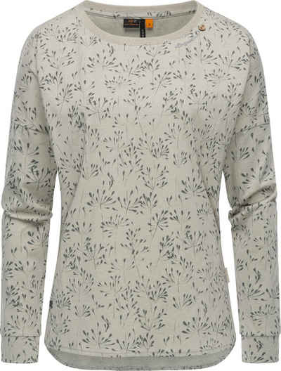 Ragwear Langarmshirt Shimona Long Flowery nachhaltigeres Damen Sweatshirt mit floralem Print