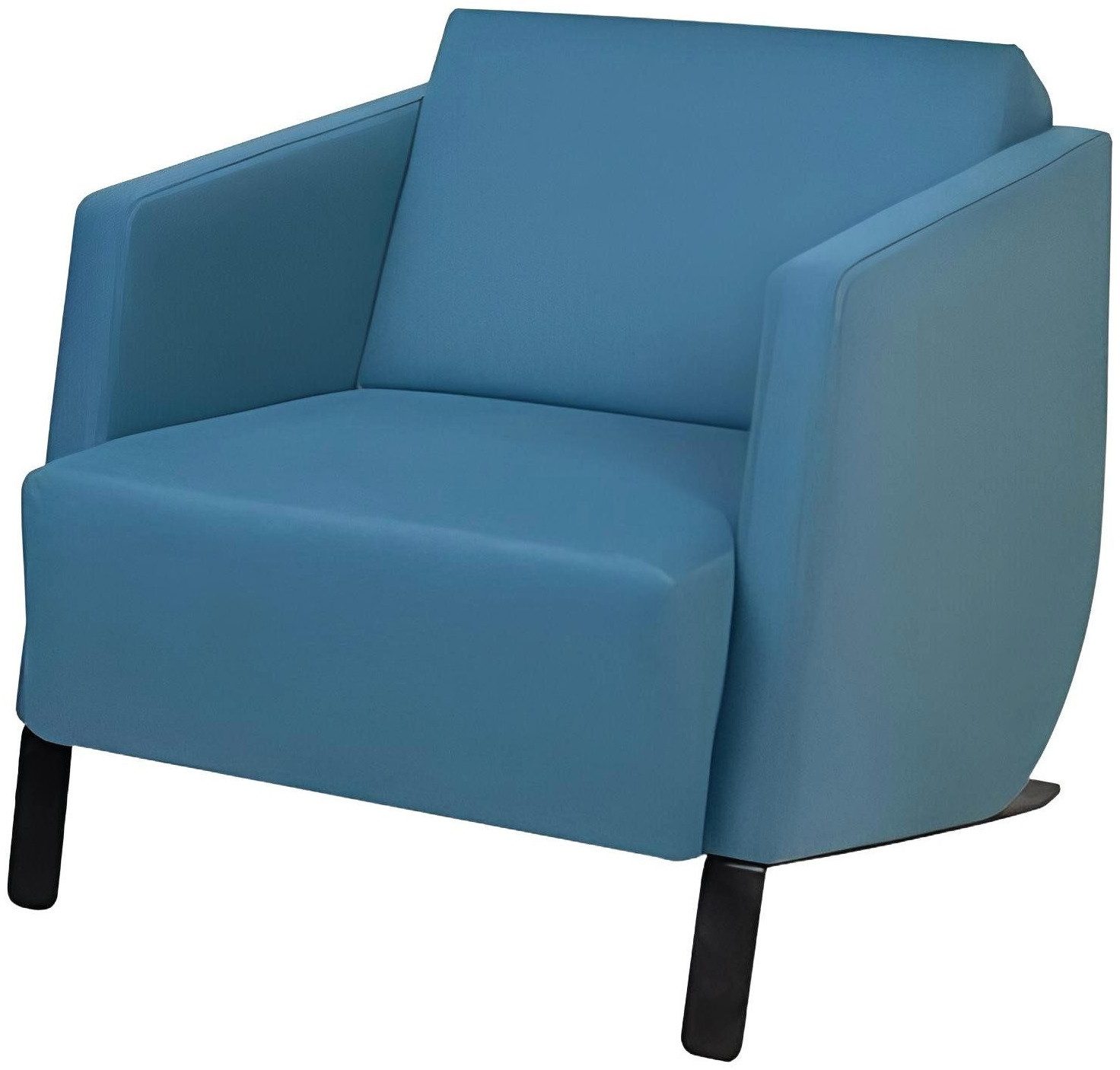 Loungesessel Hochwertiger Blauer Designer-Sessel für maximalen Komfort