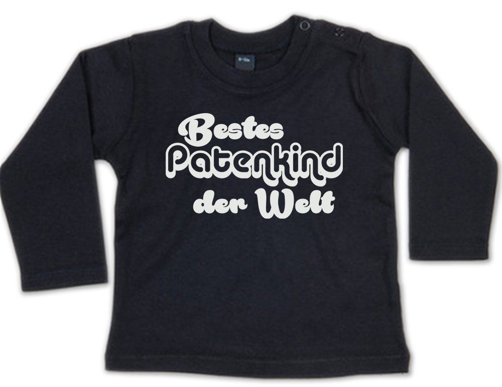 G-graphics Longsleeve Bestes Patenkind der Welt Baby Sweater, Baby Longsleeve T, mit Spruch / Sprüche, mit Print / Aufdruck, Geschenk zu jedem Anlass