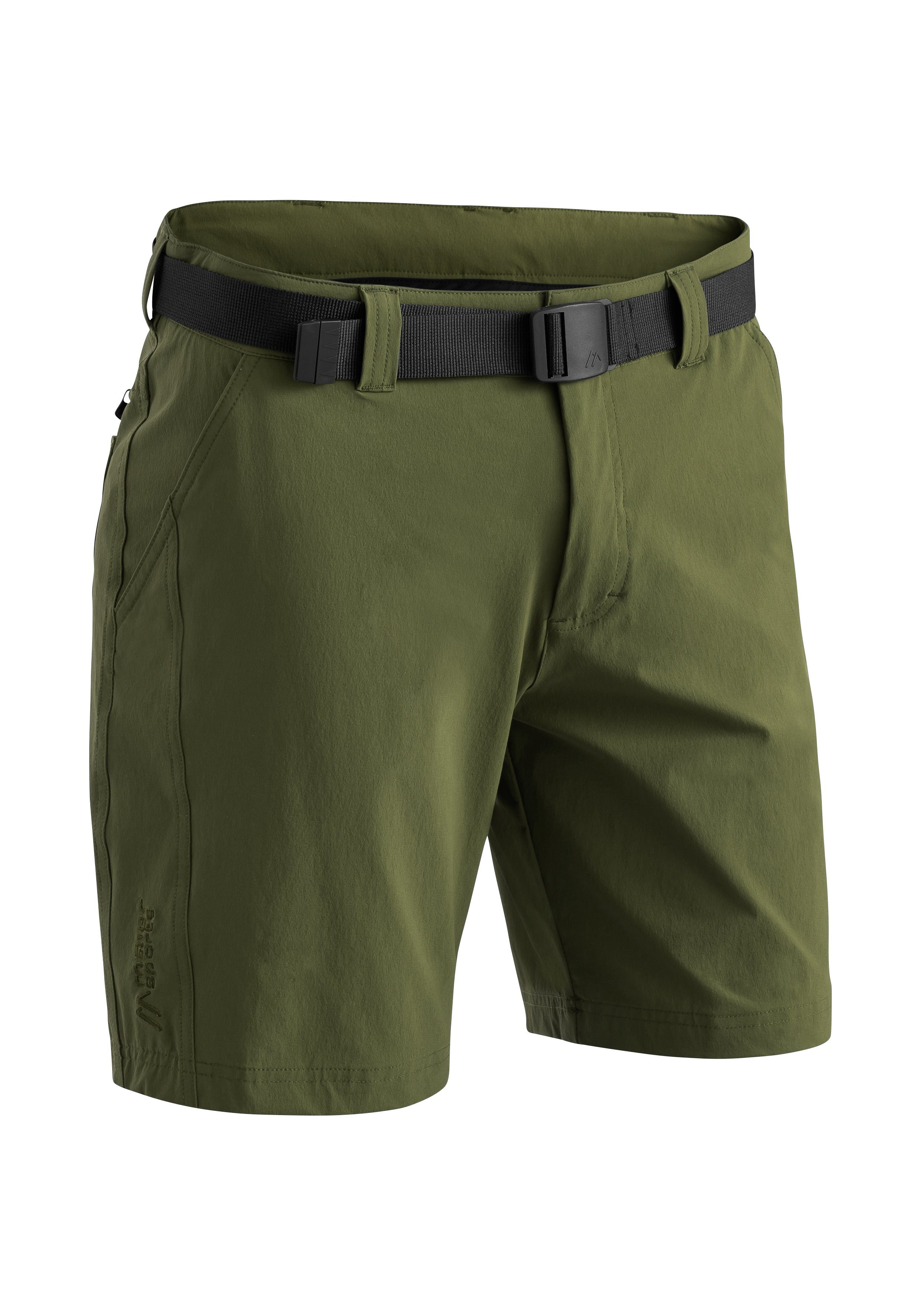 Maier Sports Funktionsshorts Nil Short M Funktionale Wandershorts für Touren und Ausflüge moosgrün