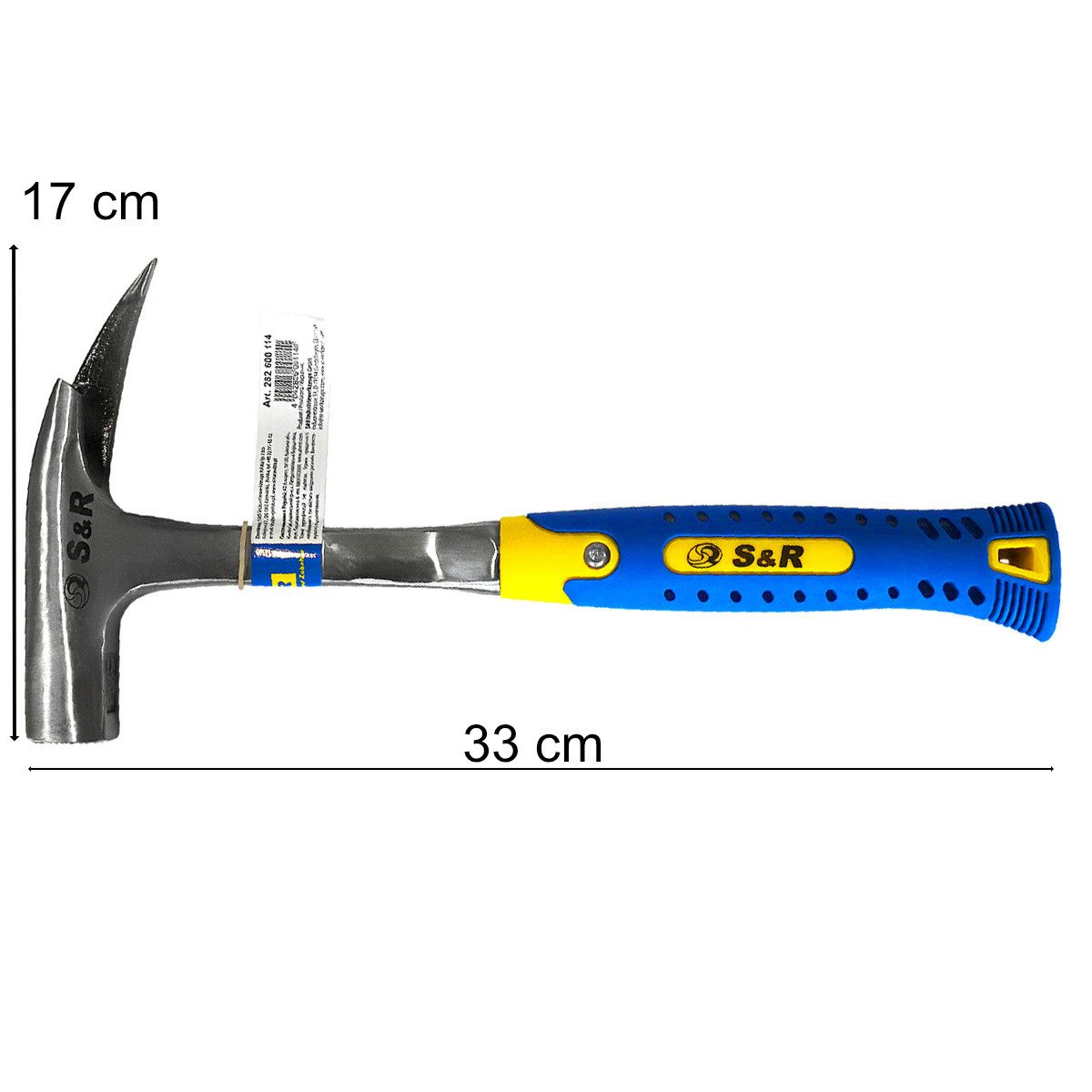 S&R Latthammer 600 g Kopfgewicht, Fiberglasstiel, günstig online kaufen