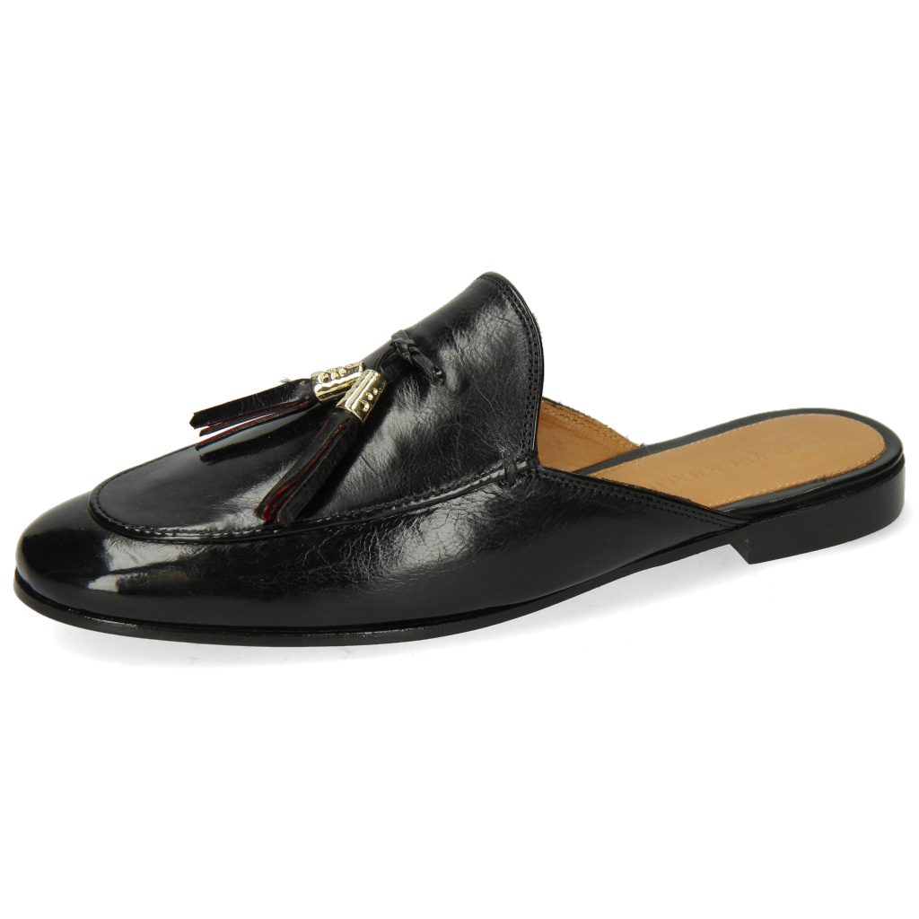 Melvin & Hamilton Scarlett 2 Pantolette Pisa Black Tassel Black