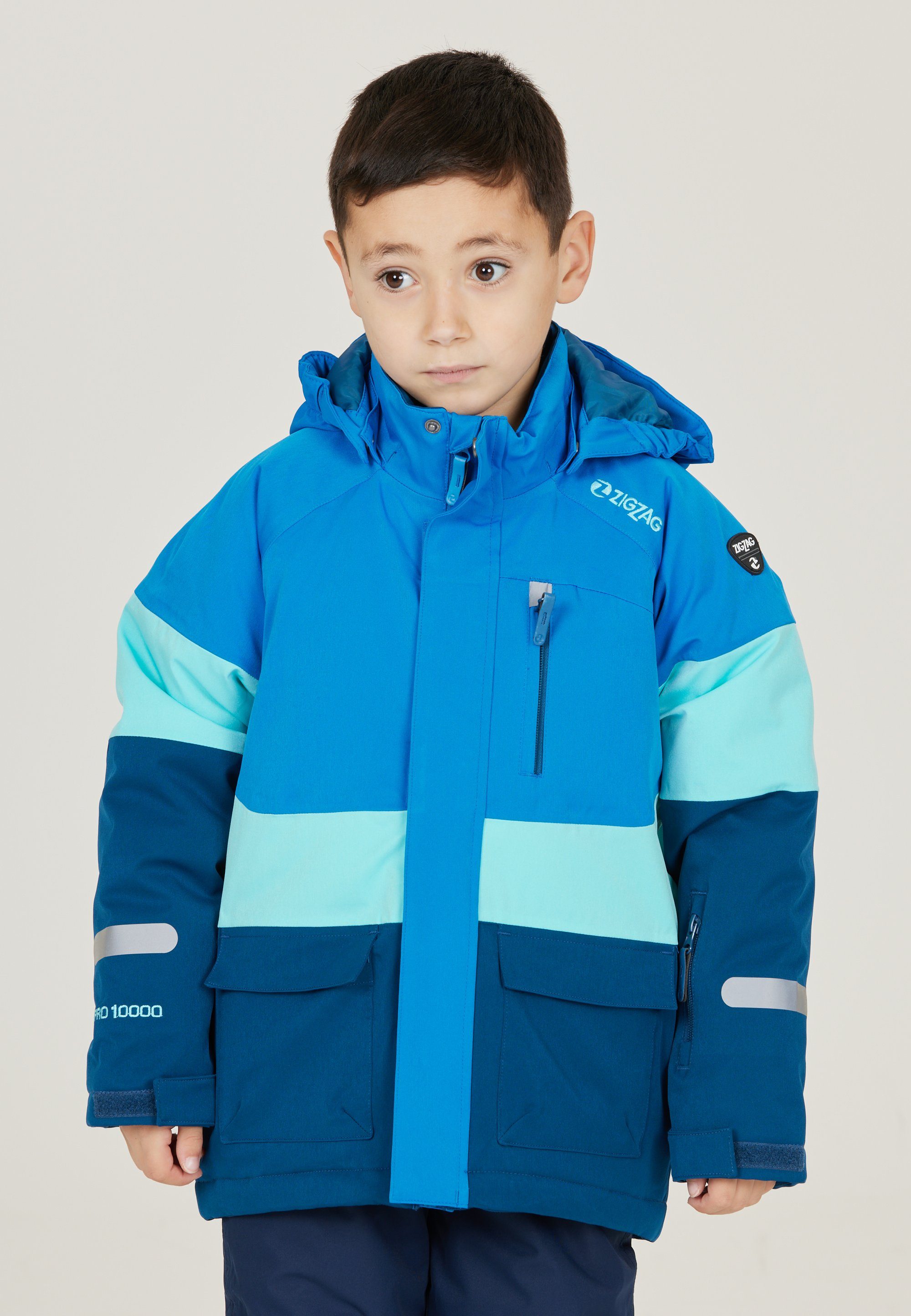 ZIGZAG Skijacke Taylora mit wind- und wasserdichter TPU-Membran blau | Windbreakers