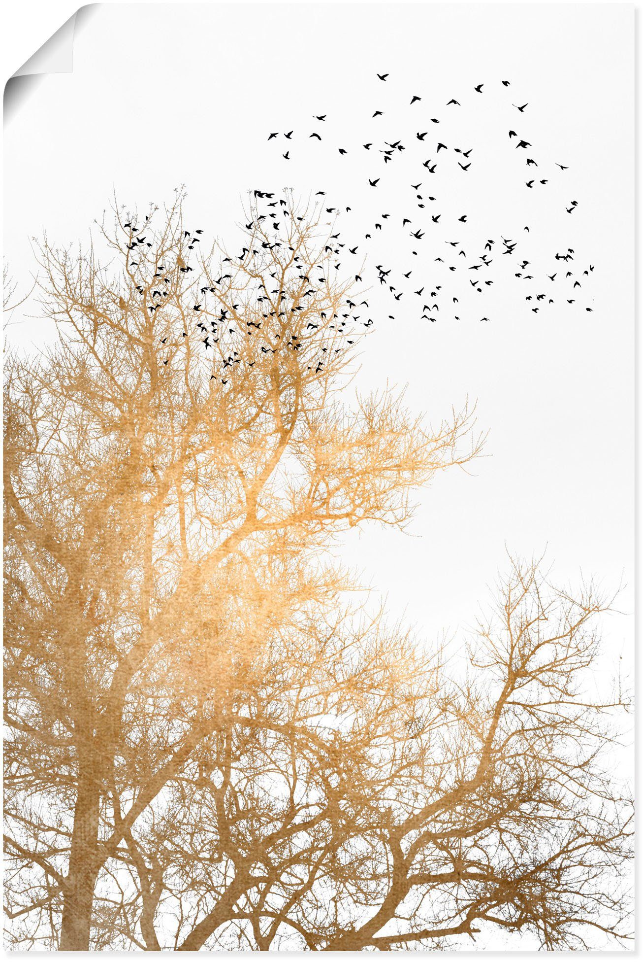 Artland Wandbild Goldener Himmel, Himmelsbilder (1 St), als Alubild, Leinwandbild, Wandaufkleber oder Poster in versch. Größen | Poster