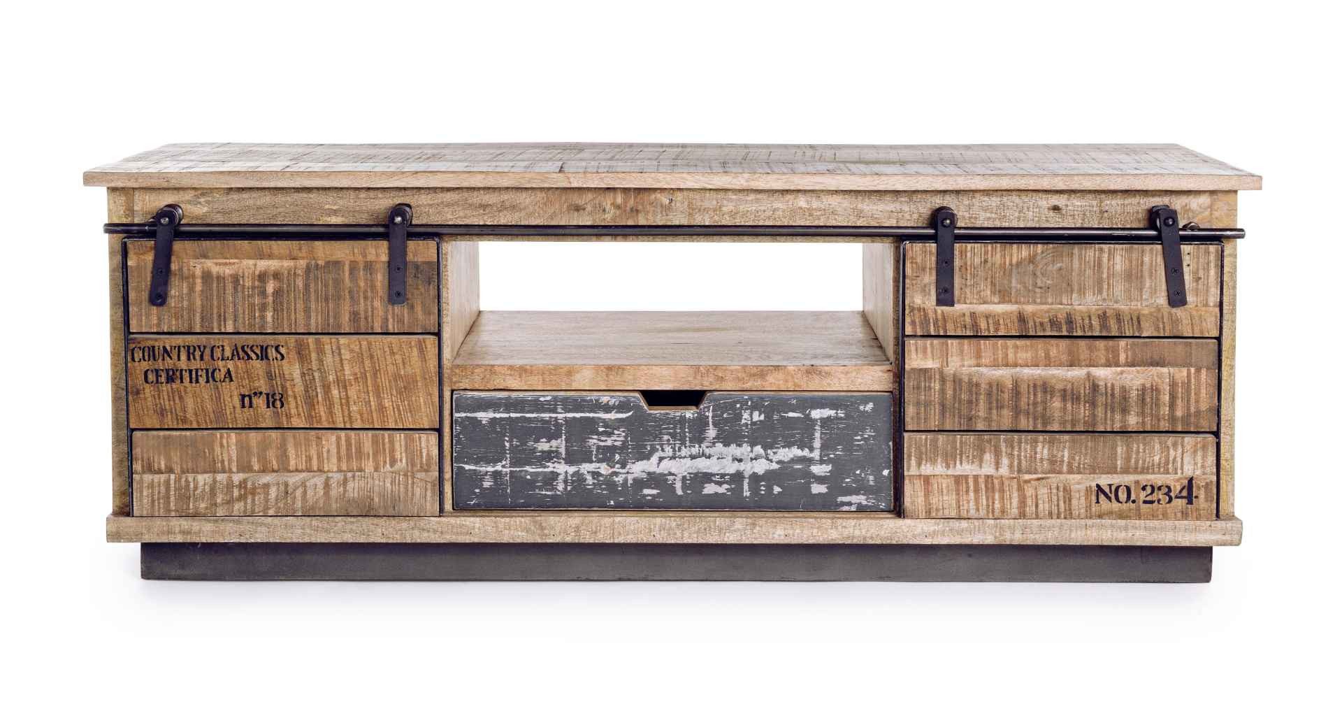 Feeling4Home TV-Board Tudor aus Mangoholz, 130 cm
