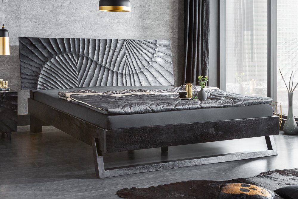 riess-ambiente Bett SCORPION 180x200cm schwarz (Einzelartikel, günstig online kaufen