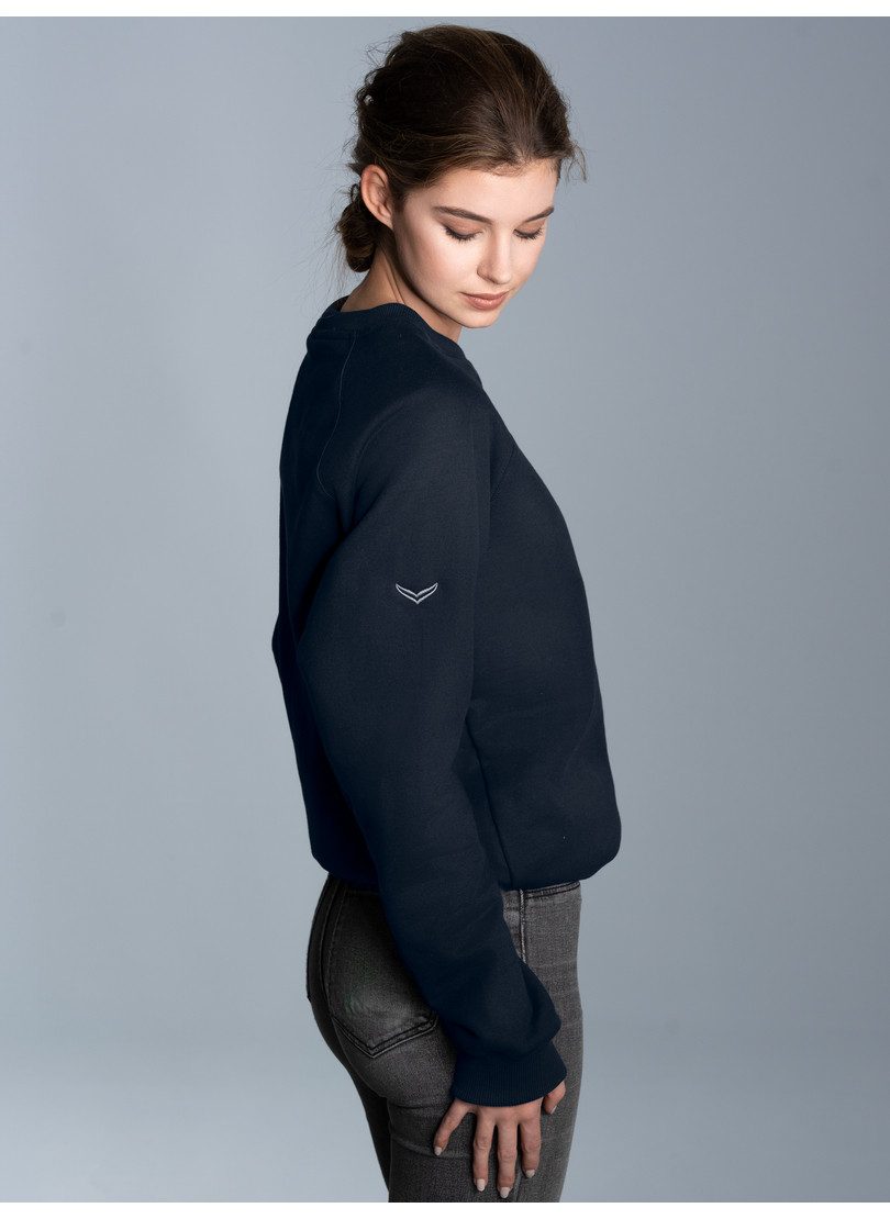 Trigema Sweatshirt TRIGEMA Sweatshirt mit angerauter Innenseite