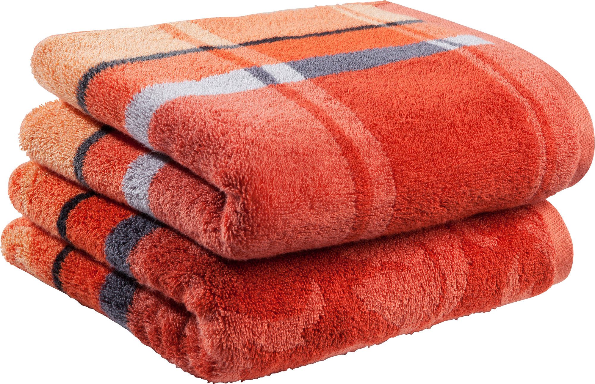 Erwin Müller Duschtuch Duschtuch "Ludwigsburg" 2er-Pack, Jacquard, Walk-Fro günstig online kaufen