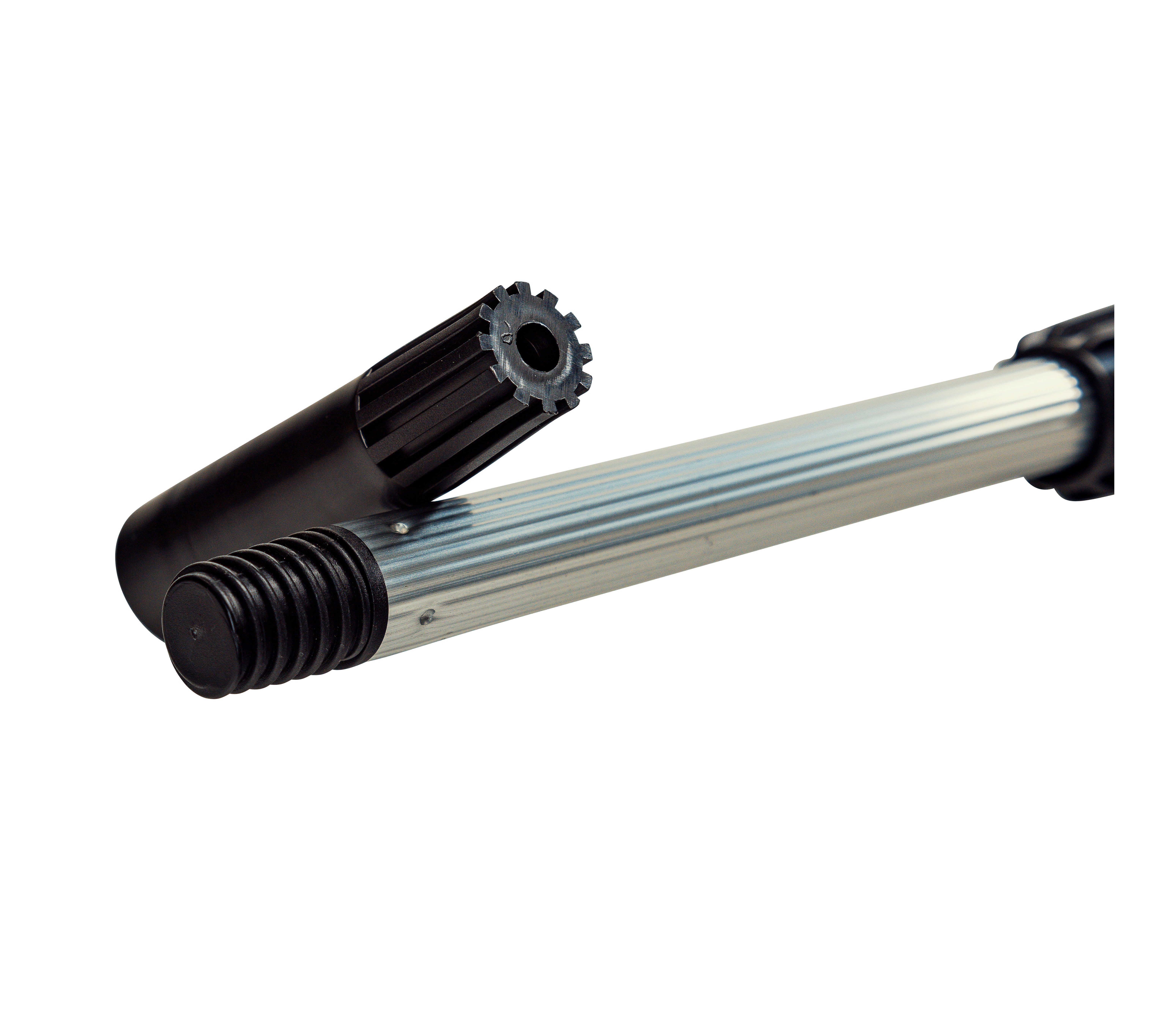 vom Pullach Hof Teleskopstiel Teleskopstange aus Aluminium, ausziehbar bis 8 Meter, robust, vielseitig, inkl. Adapter, ideal für hohe Ansprüche