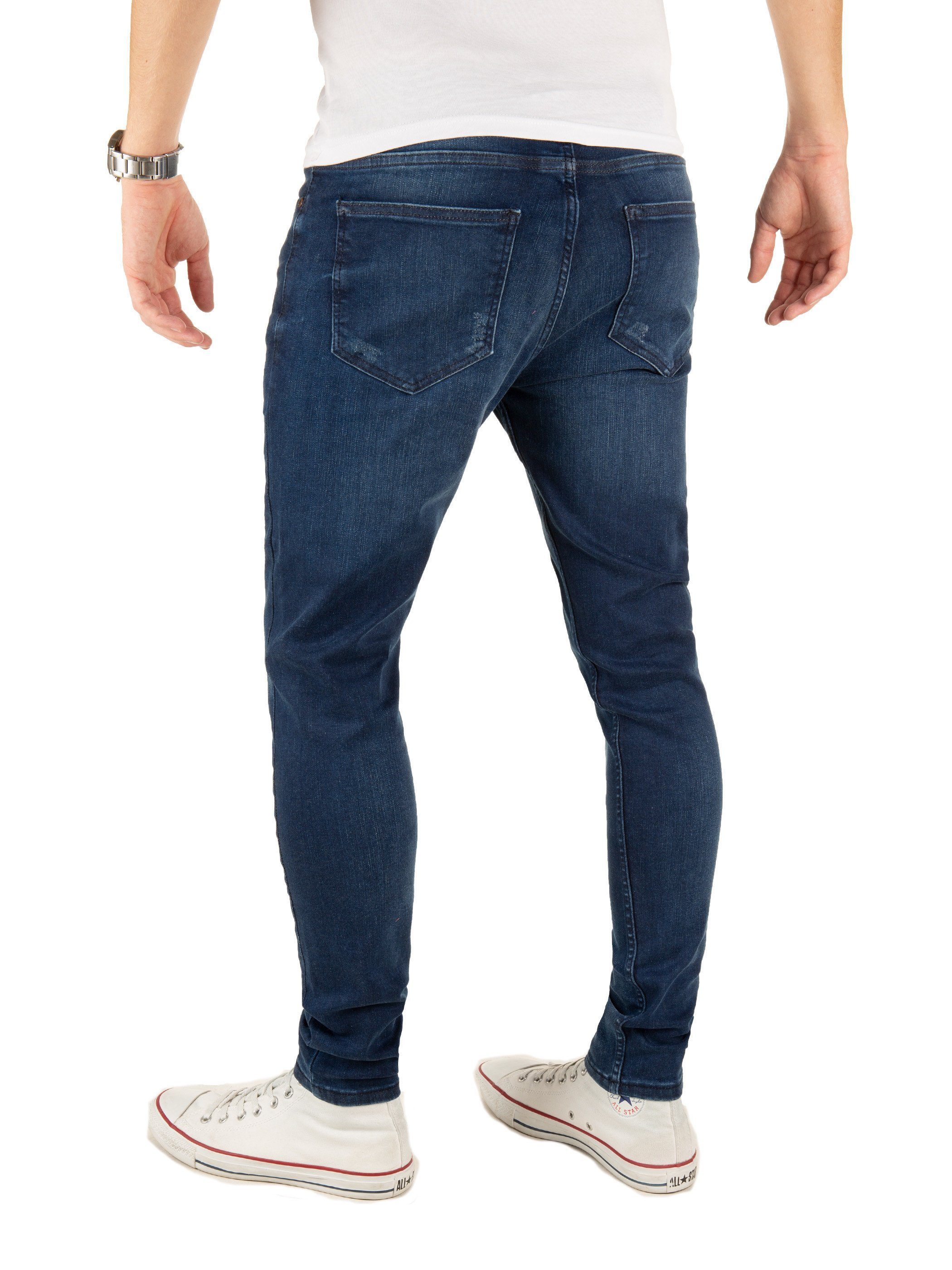 Pittman Slim-fit-Jeans Stretch-Anteil - 194024) Blau (dress mit Jeans PITTMAN blues Sexey