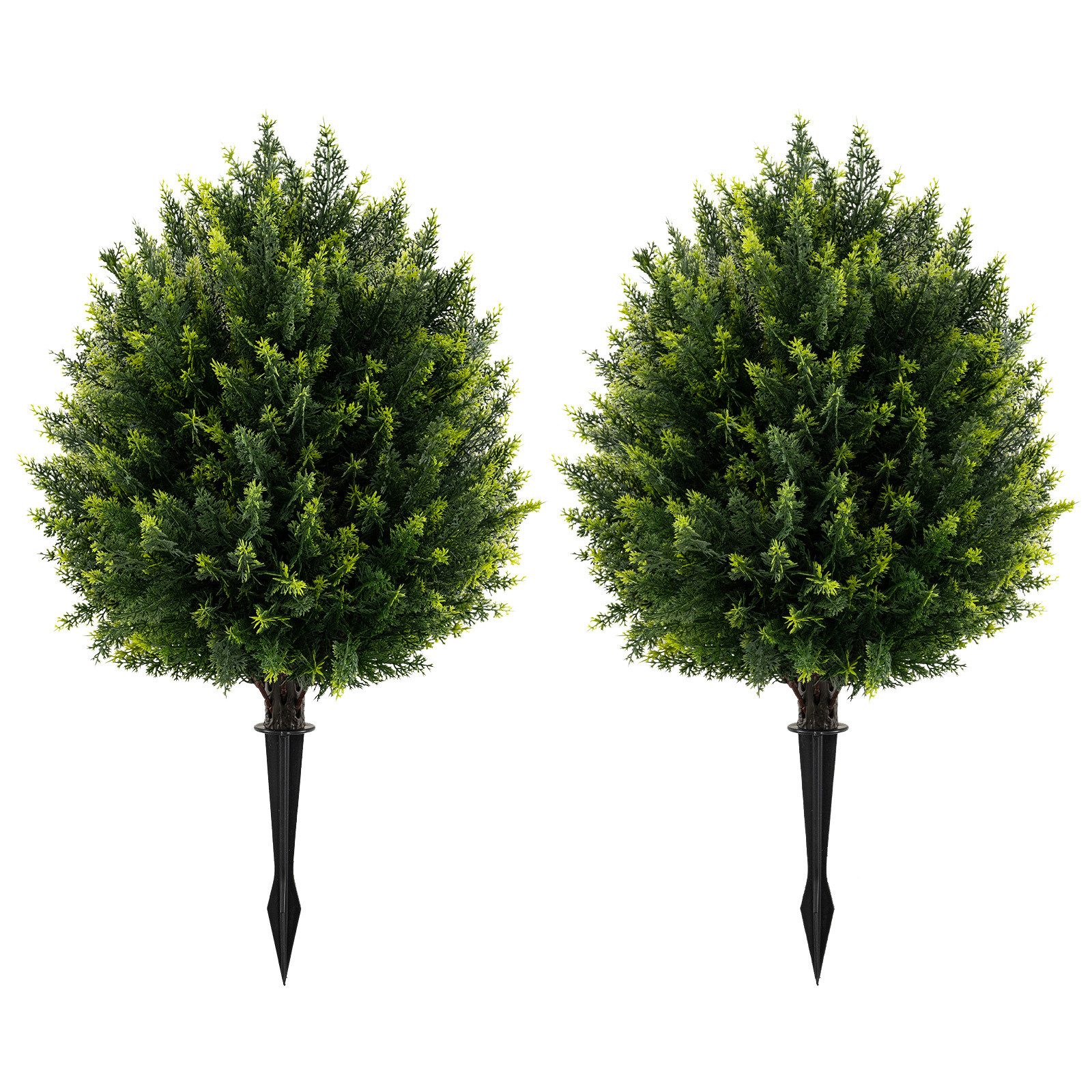 Kunstbaum Zypressenkugel, COSTWAY, Höhe 61 cm, günstig online kaufen