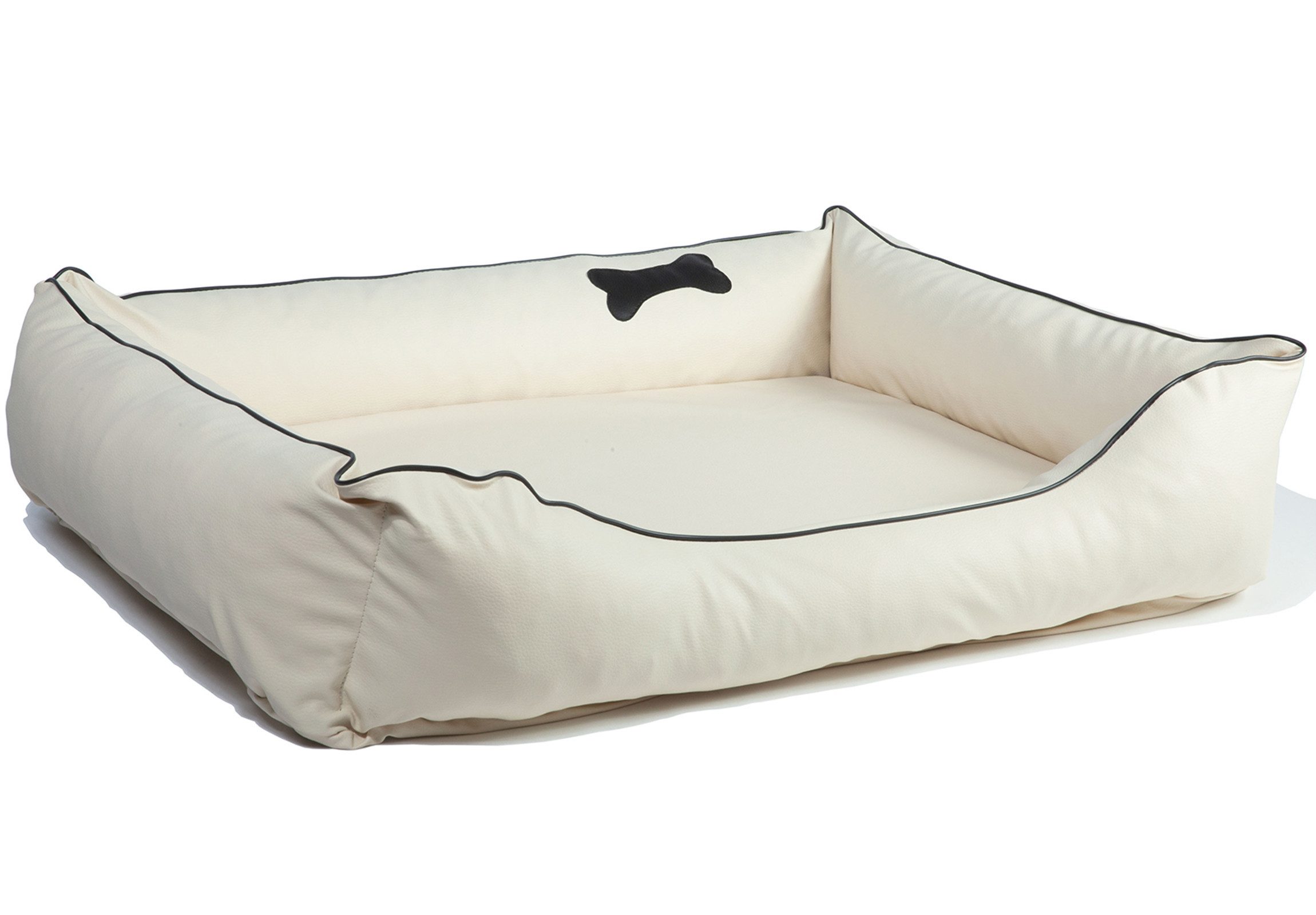 CopcoPet Tierbett Paco Hundebett Beige L - 90 x 70 cm Schaumstoff - Kissen günstig online kaufen