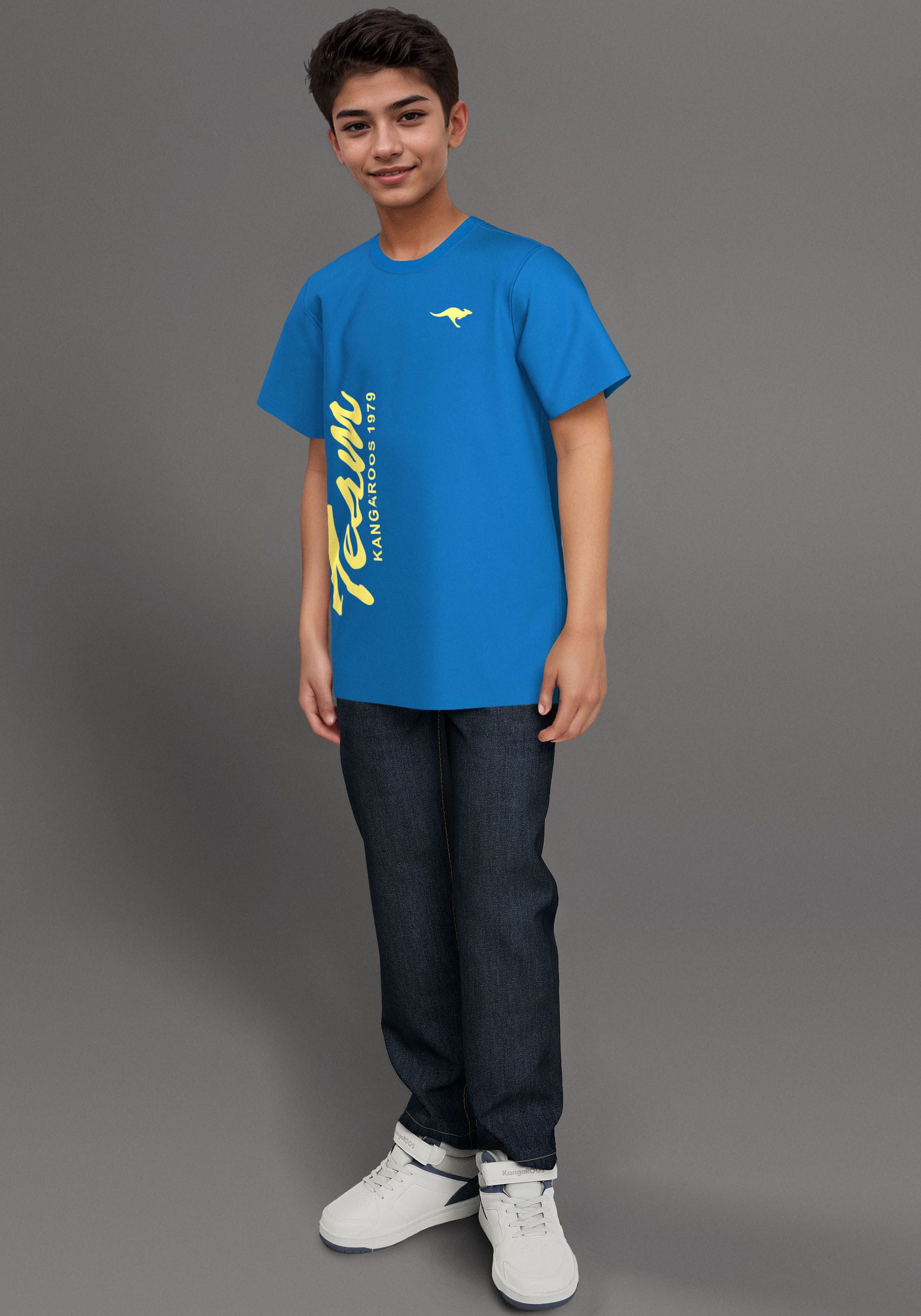 KangaROOS T-Shirt TEAM-Print, mit Logo-Print für Jungen