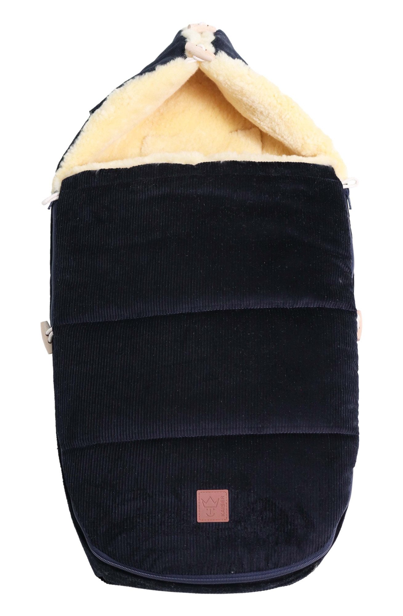 Kaiser Fußsack Filia Cord Lammfell Babyschalen Fußsack