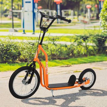 HOMCOM Scooter Kinderroller mit Handbremse