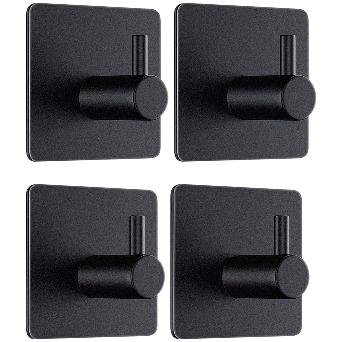 zggzerg Handtuchhaken 4 Stück Klebehaken Handtuchhalter Schwarz Ohne Bohren günstig online kaufen