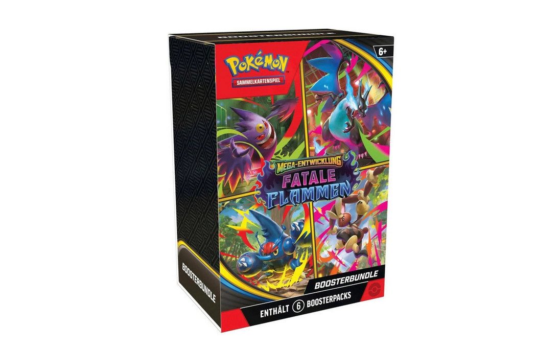 The Pokémon Company Sammelkarte Mega Entwickungen (ME02) Fatale Flammen Booster Bundle Deutsch