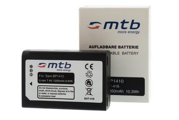 mtb more energy [BAT-416 - Li-Ion] Kamera-Akku kompatibel mit Akku-Typ Samsung BP-1410 1200 mAh (7,4 V), passend für: Samsung Smart Camera NX30, WB2200F…