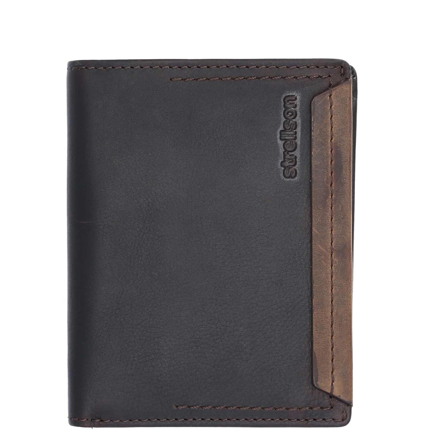 Strellson Strellson Billfold V8 Camden 1-tlg., Stück), Freizeit, darkbrown Lederbörse modisch Geldbörse (Stück,