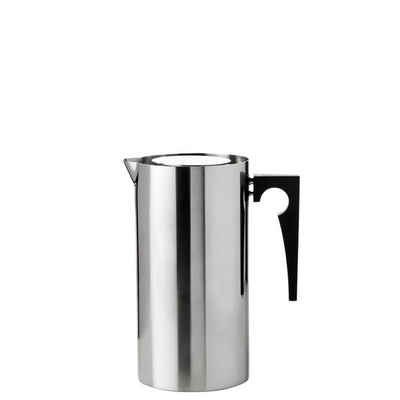 Stelton Kaffeebereiter Arne Jacobsen, 1l Kaffeekanne, aus Edelstahl, Pressfilterkanne
