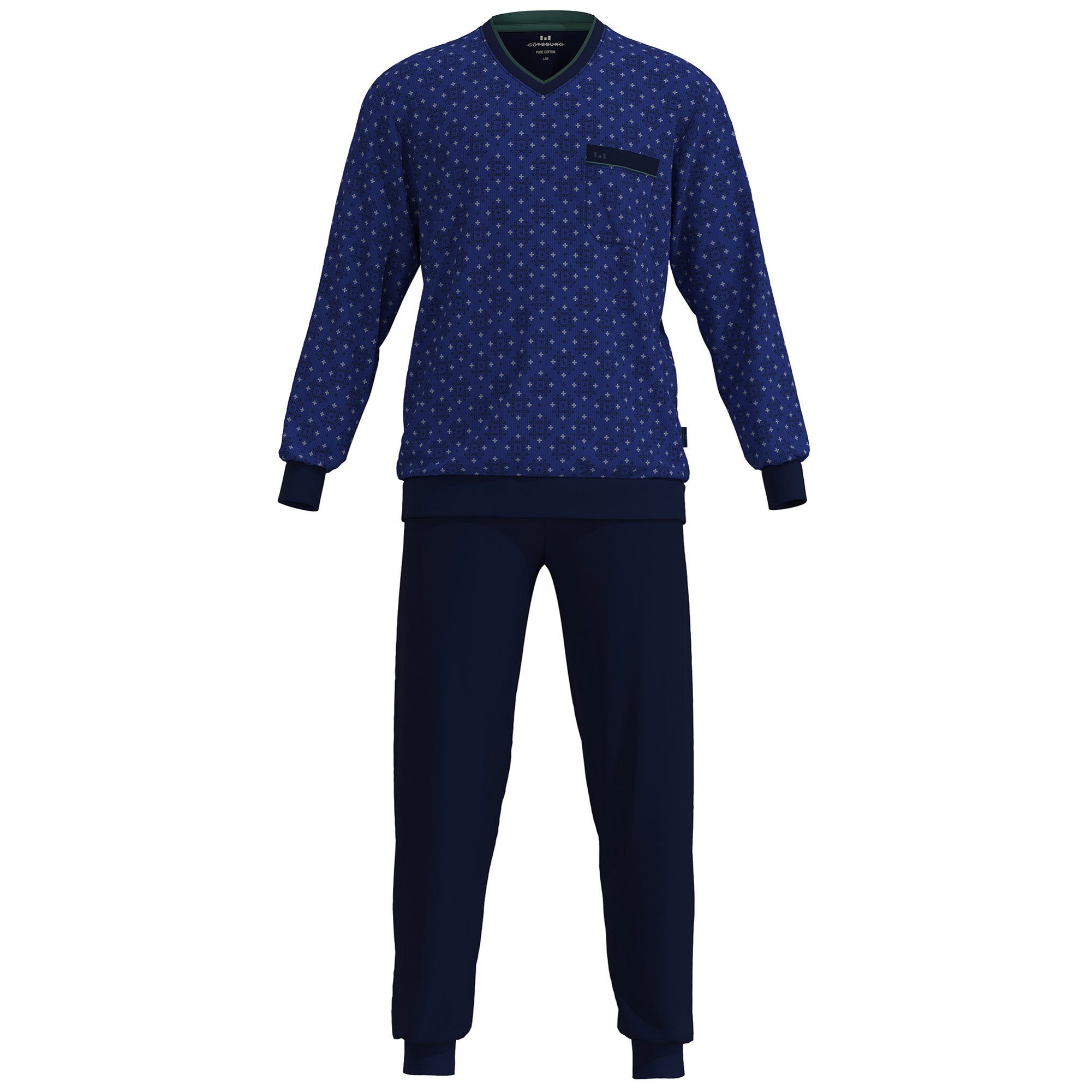 Pyjama Herren Pyjama Baumwolle