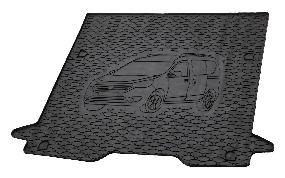 AZUGA Kofferraummatte Gummi Kofferraummatte passend für Dacia Dokker ab 2013-2021 (5-Sitzer), für Dacia Dokker Kombi
