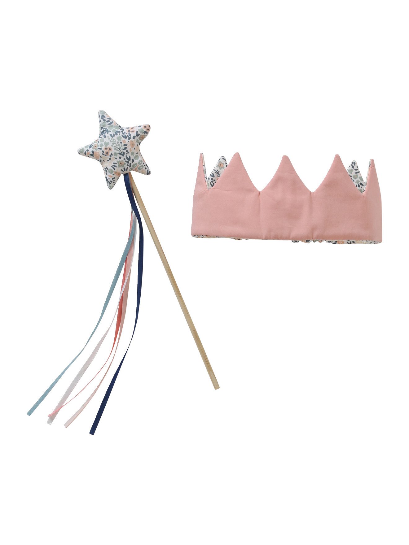 vertbaudet Kostüm Kinder Kostüm-Set: Krone + Zauberstab