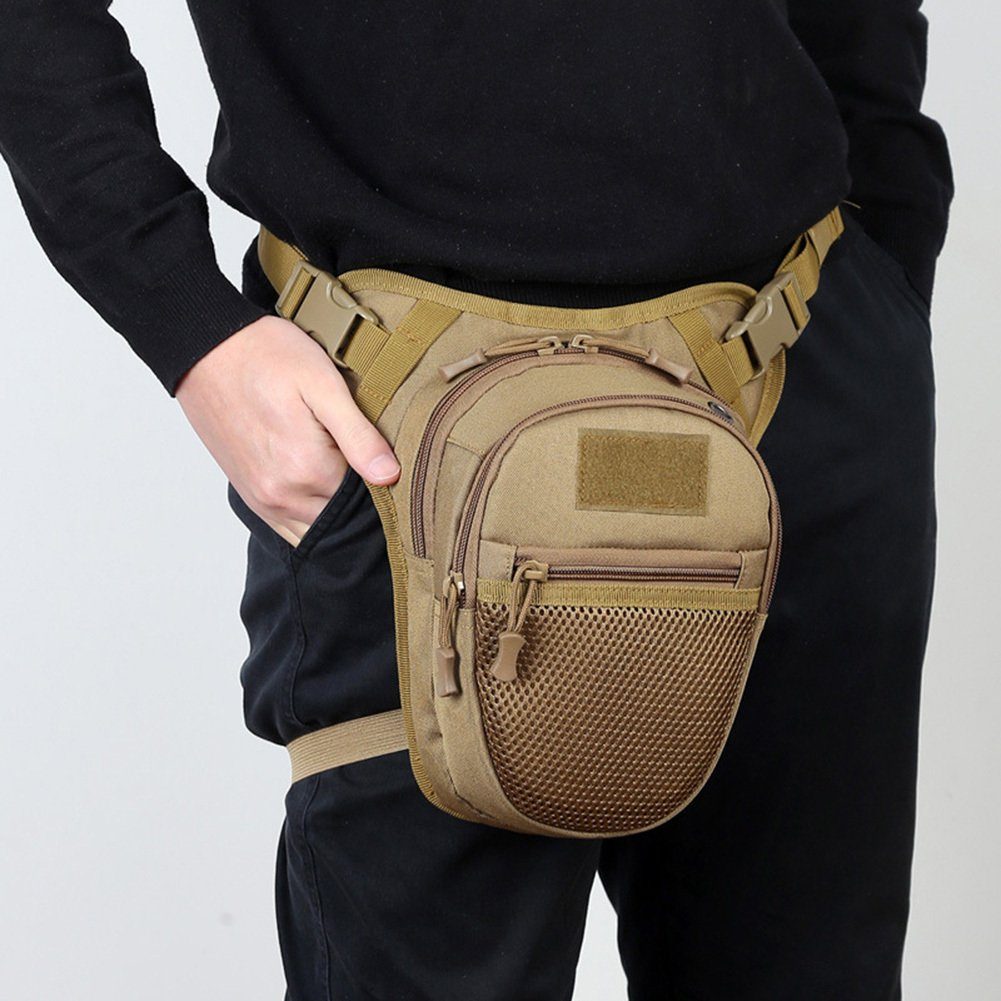 Blusmart Sporttasche Einfarbige/Camouflage-Gürteltasche Mit gray Netztasche, digital Wasserdichte