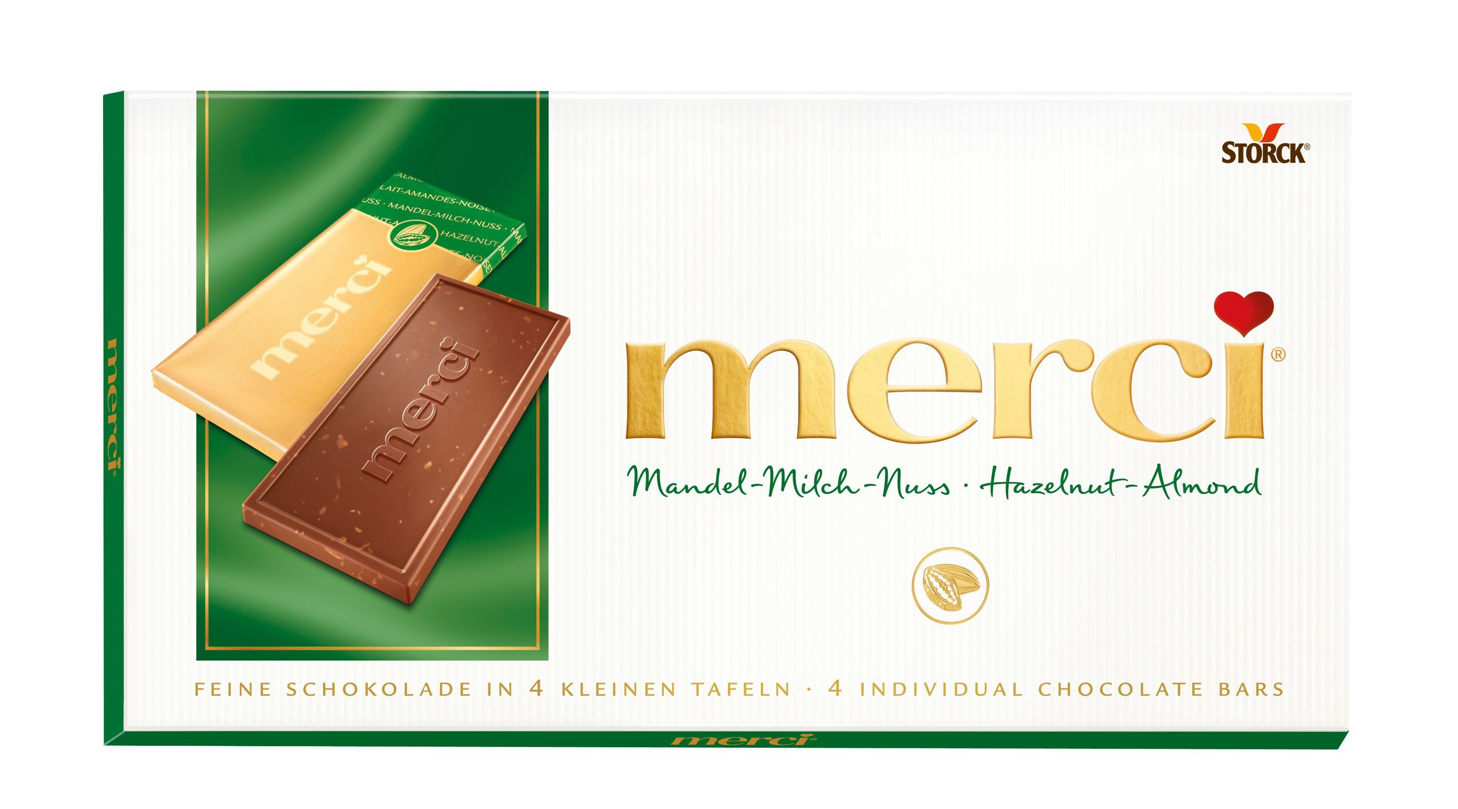Merci Schokolade, Merci Tafelschokolade Mandel Milch 100g 15er Pack