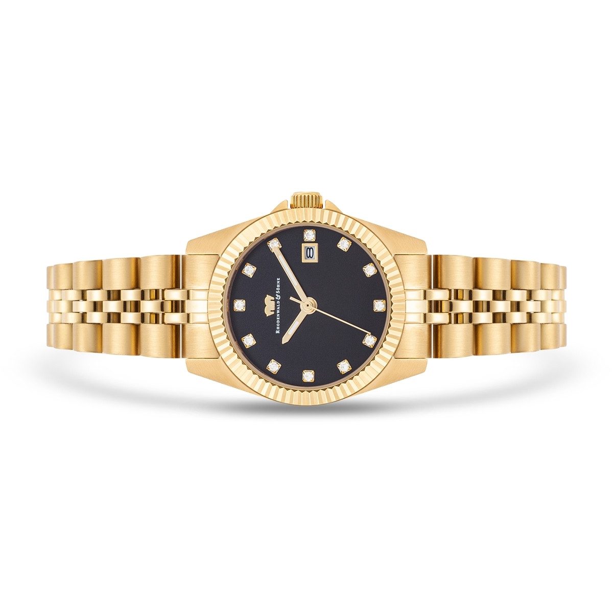 Rhodenwald & Söhne Quarzuhr Cassina gelbgold, günstig online kaufen