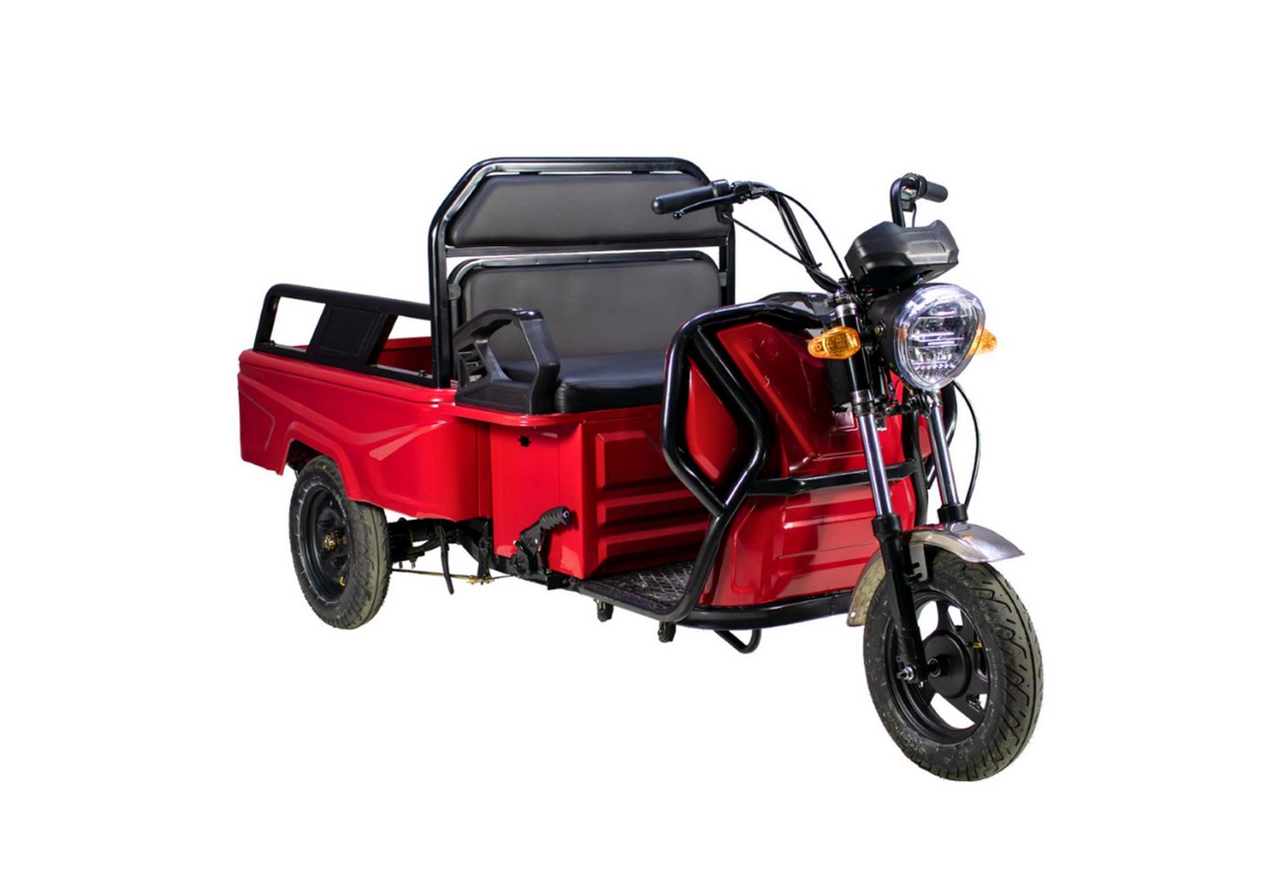 Volta E-Motorroller Volta APT4 Kompakt Lasten-Dreirad Elektro Lastenrad klappbare Pritsche, 1000 W, 25 km/h, Reichweite ca. 40km, Zuladung 215kg, L2e-P mit COC Silber, Rot, Weiß