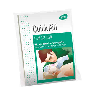 WERO Erste-Hilfe-Set Quick Aid Einmal-Notfallbeatmungshilfe DIN 13154