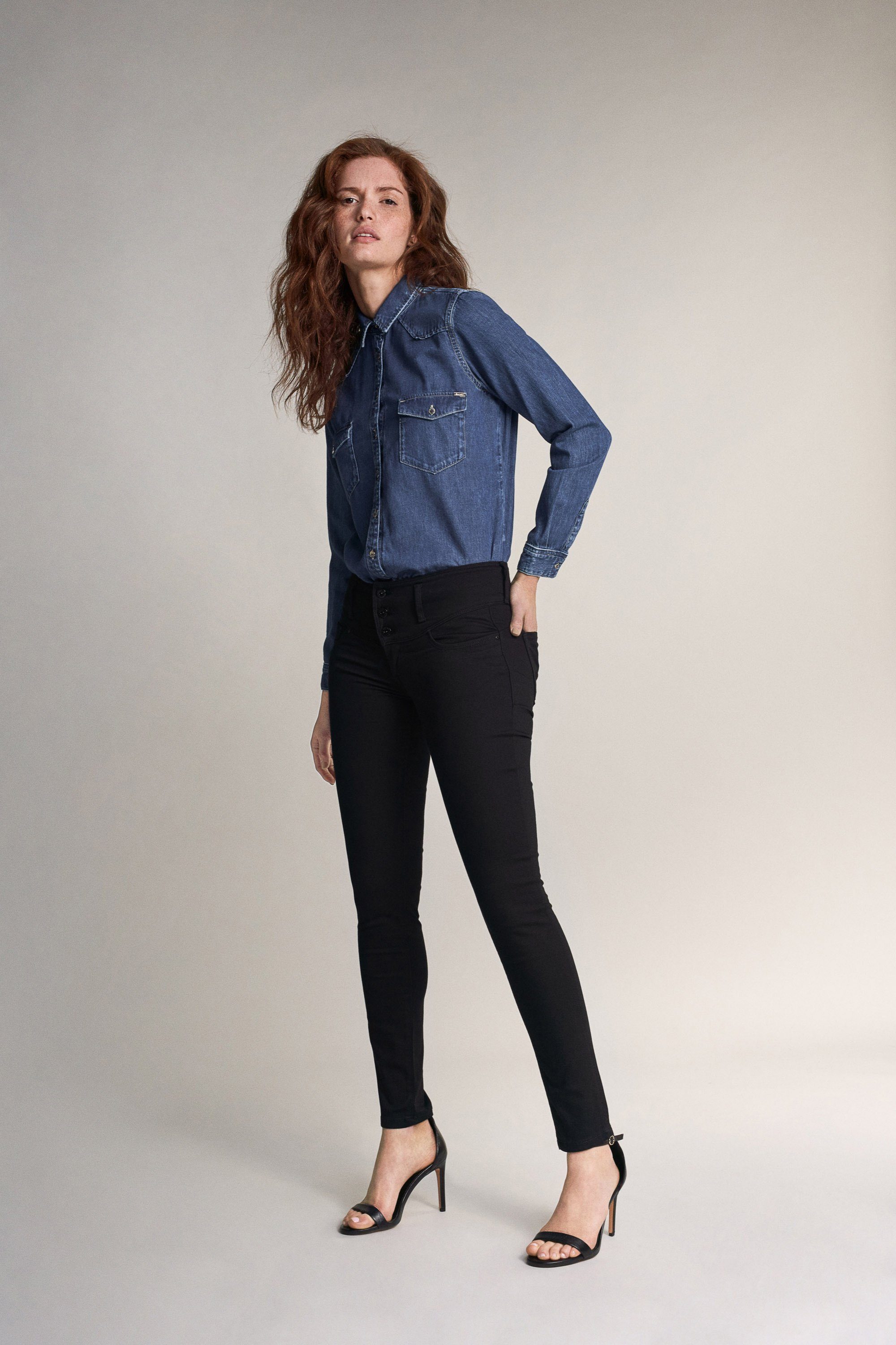 Salsa Stretch-Jeans SALSA JEANS MYSTERY PUSH UP SKINNY true black 123425.0000