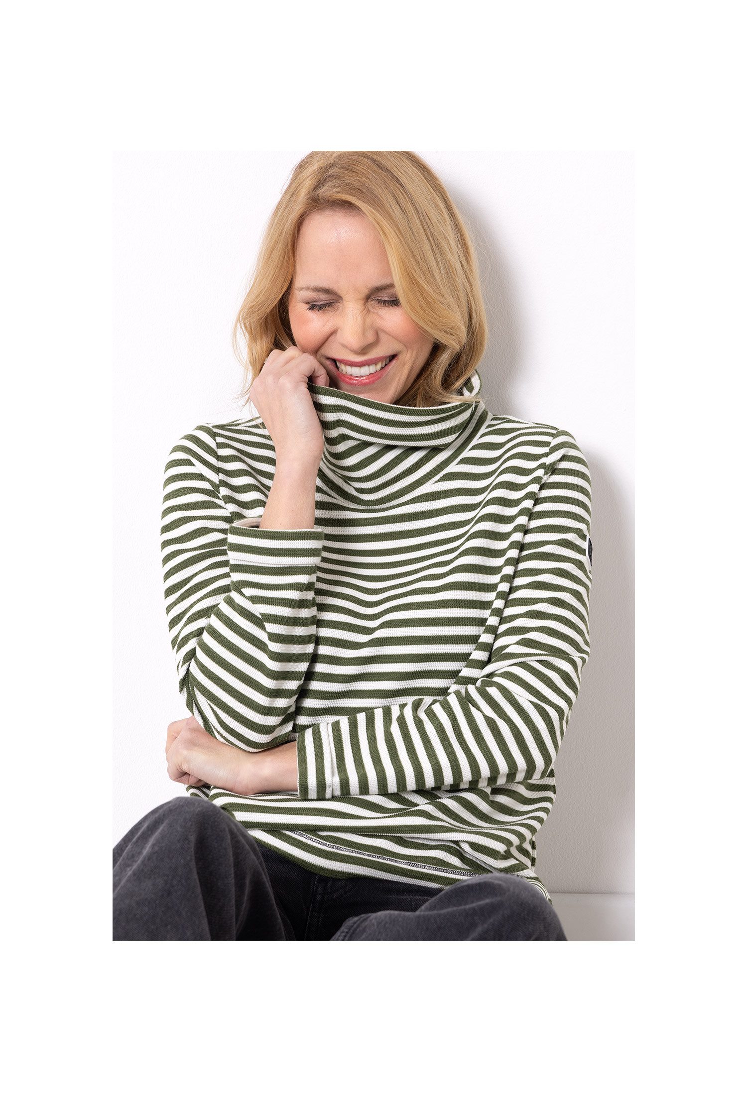 SER Sweatshirt Neu eingetroffen! Sweatshirt Struktur Ringel W7250605 günstig online kaufen