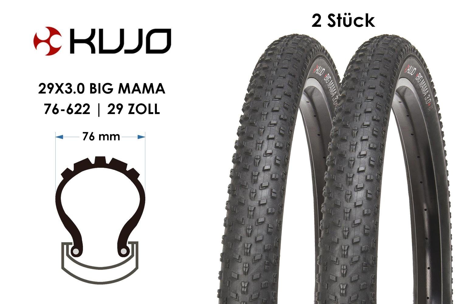 MTB BIG Stück Zoll Reifen Fahrradreifen 29x3.0 29 2 Fahrrad Kujo