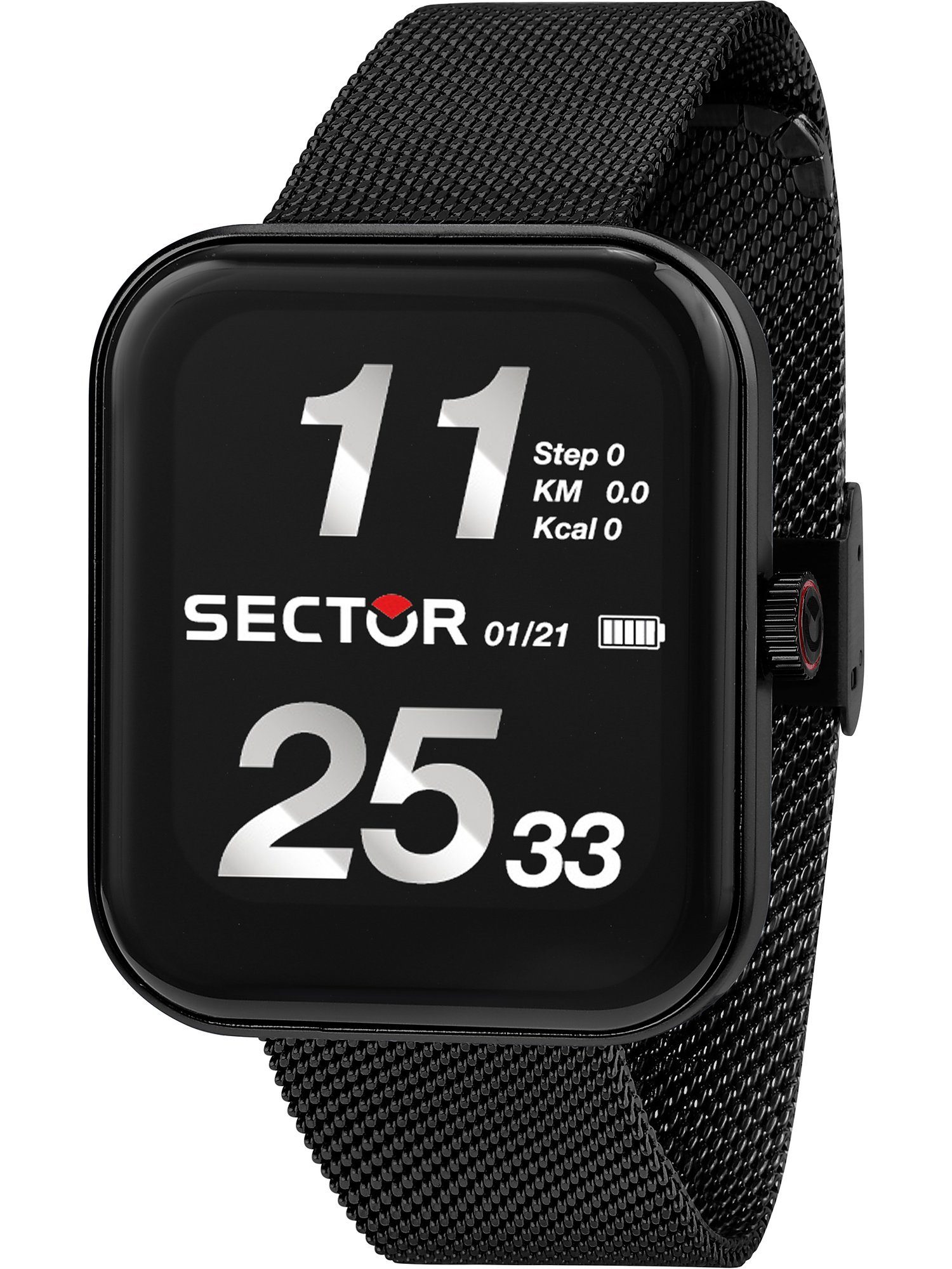 Sector Digitaluhr Sector Herren-Smartwatch Digital Akku