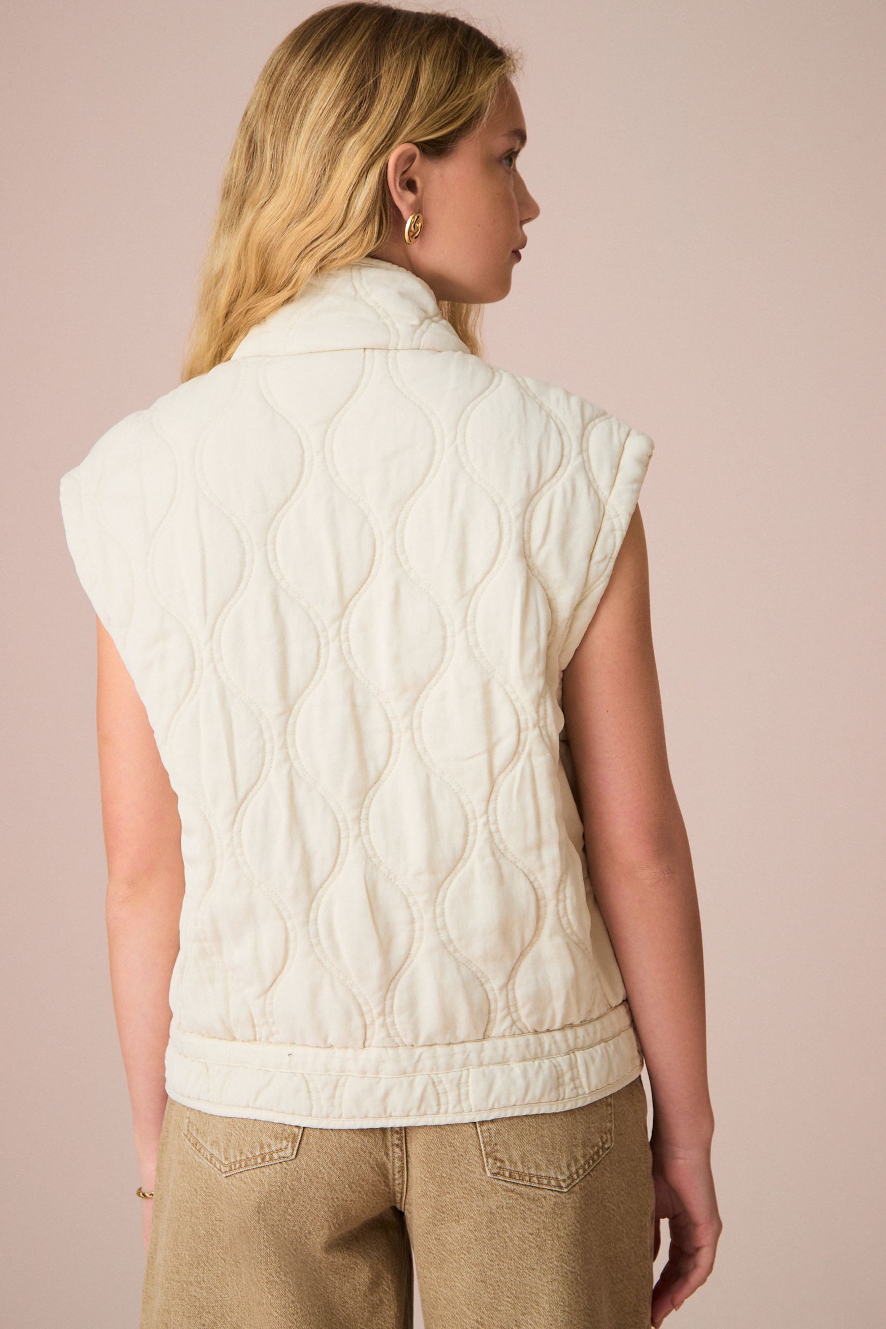 Next Steppweste Gestepptes Gilet aus 100 % Baumwolle (1-tlg) günstig online kaufen