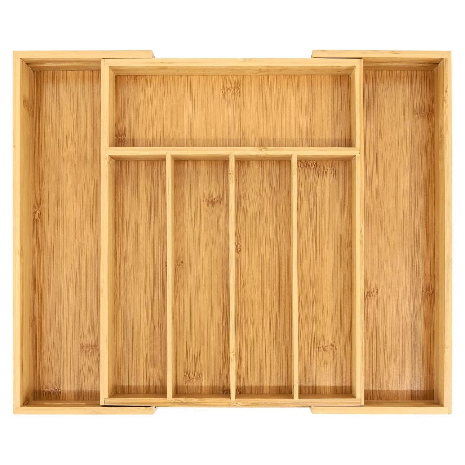 LuxusKollektion Besteckeinsatz Besteckkasten Bambus verstellbar (1 St)
