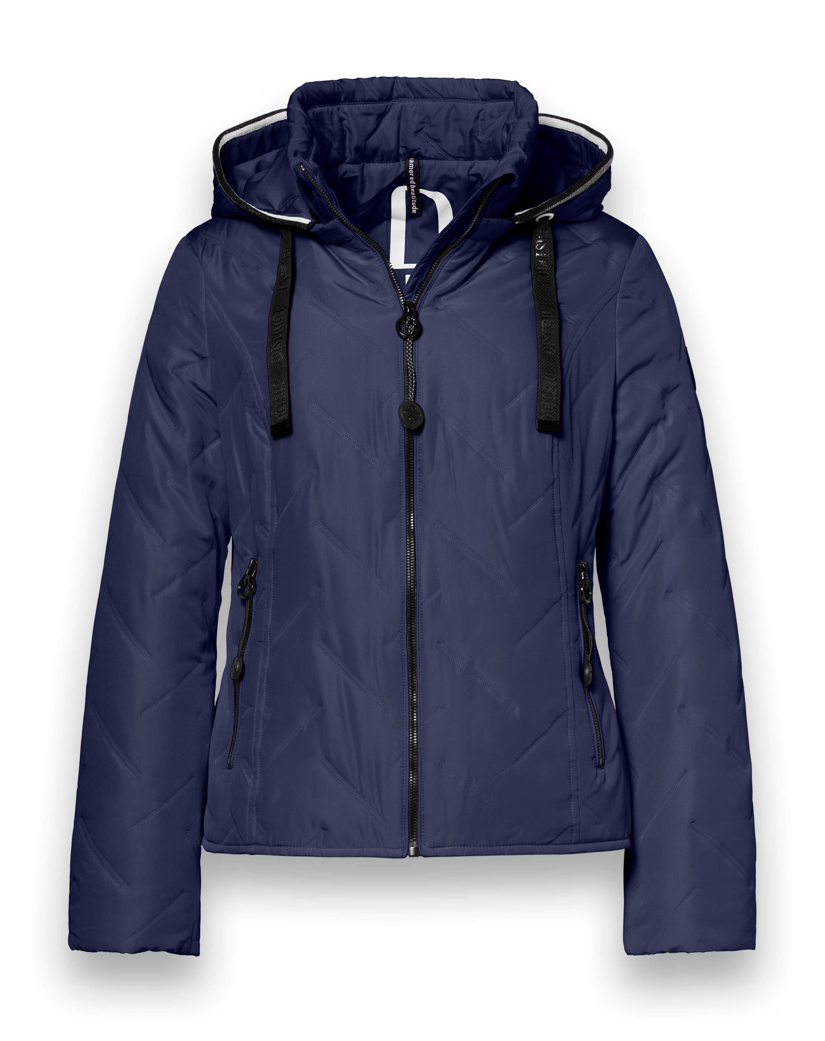 District Funktionsjacke Übergangsjacke Bluebell (mit Kapuze, wasserabweisend) dunkelblau Damen