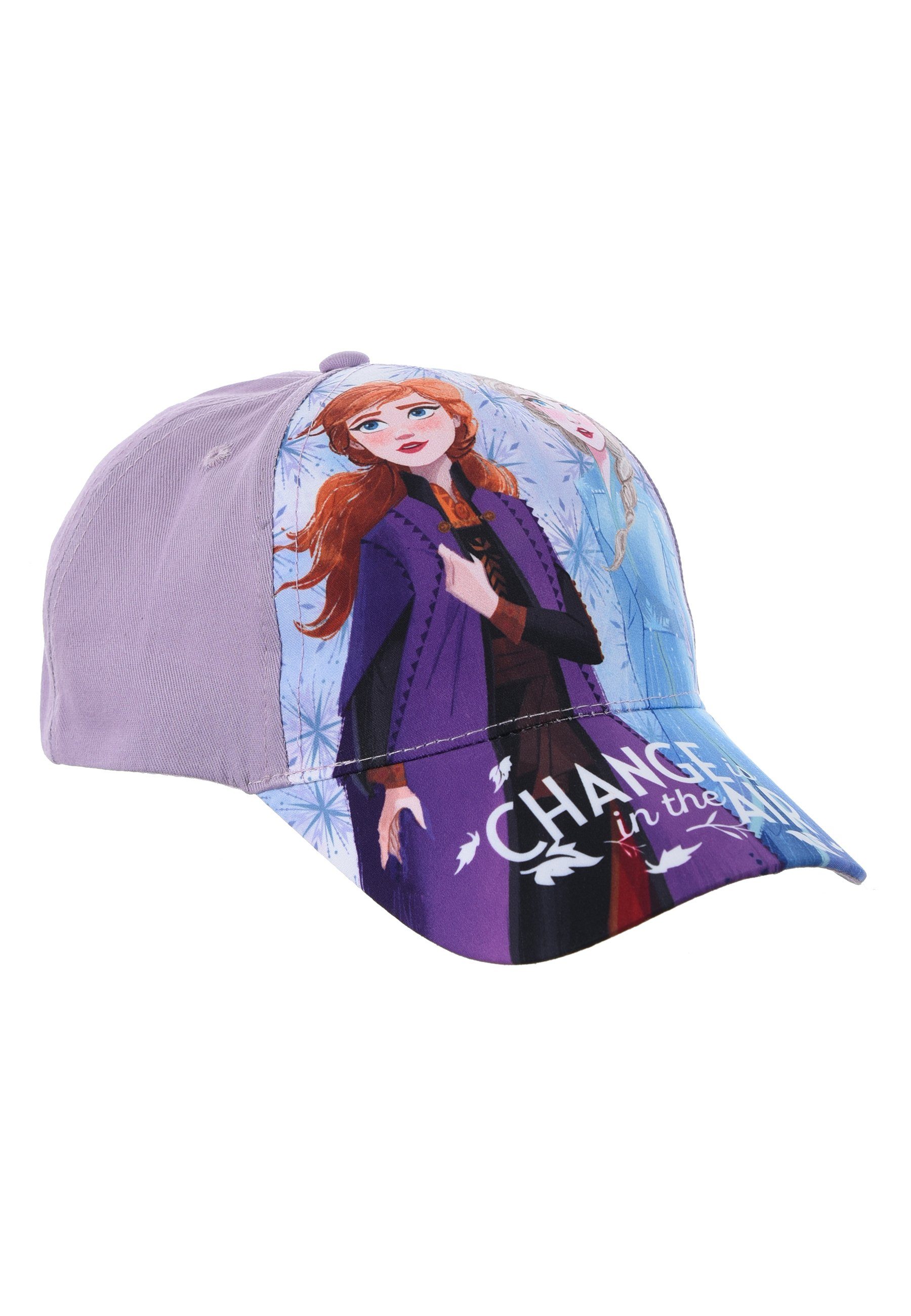 Disney Frozen Mütze Cap Baseball Kappe Lila Elsa Anna &
