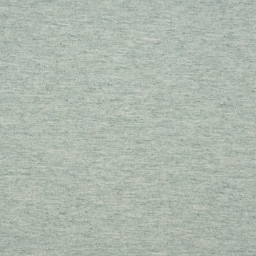 SCHÖNER LEBEN. Stoff Baumwolljersey Melange Jersey einfarbig zartgrün meliert 1,45m Breite, allergikergeeignet