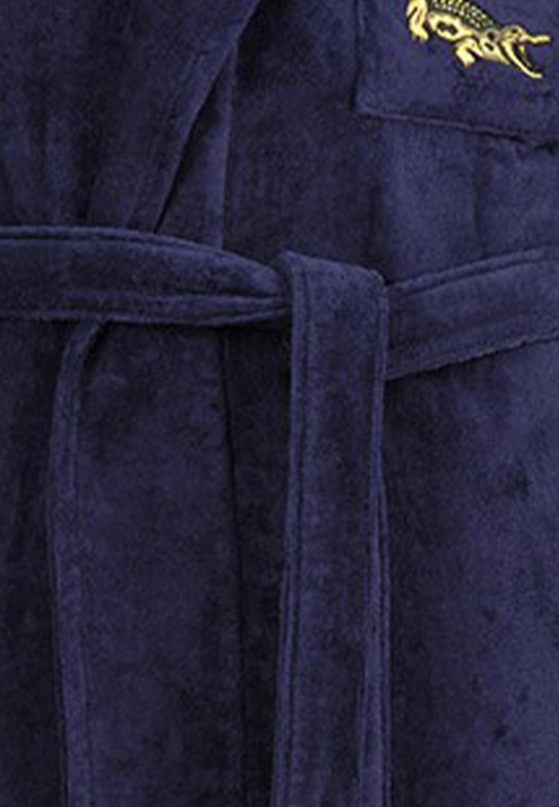 Lacoste Bademantel LRENE, Langform, Baumwolle, Schalkragen, Gürtel, mit Logostickerei Lacoste Krokodil