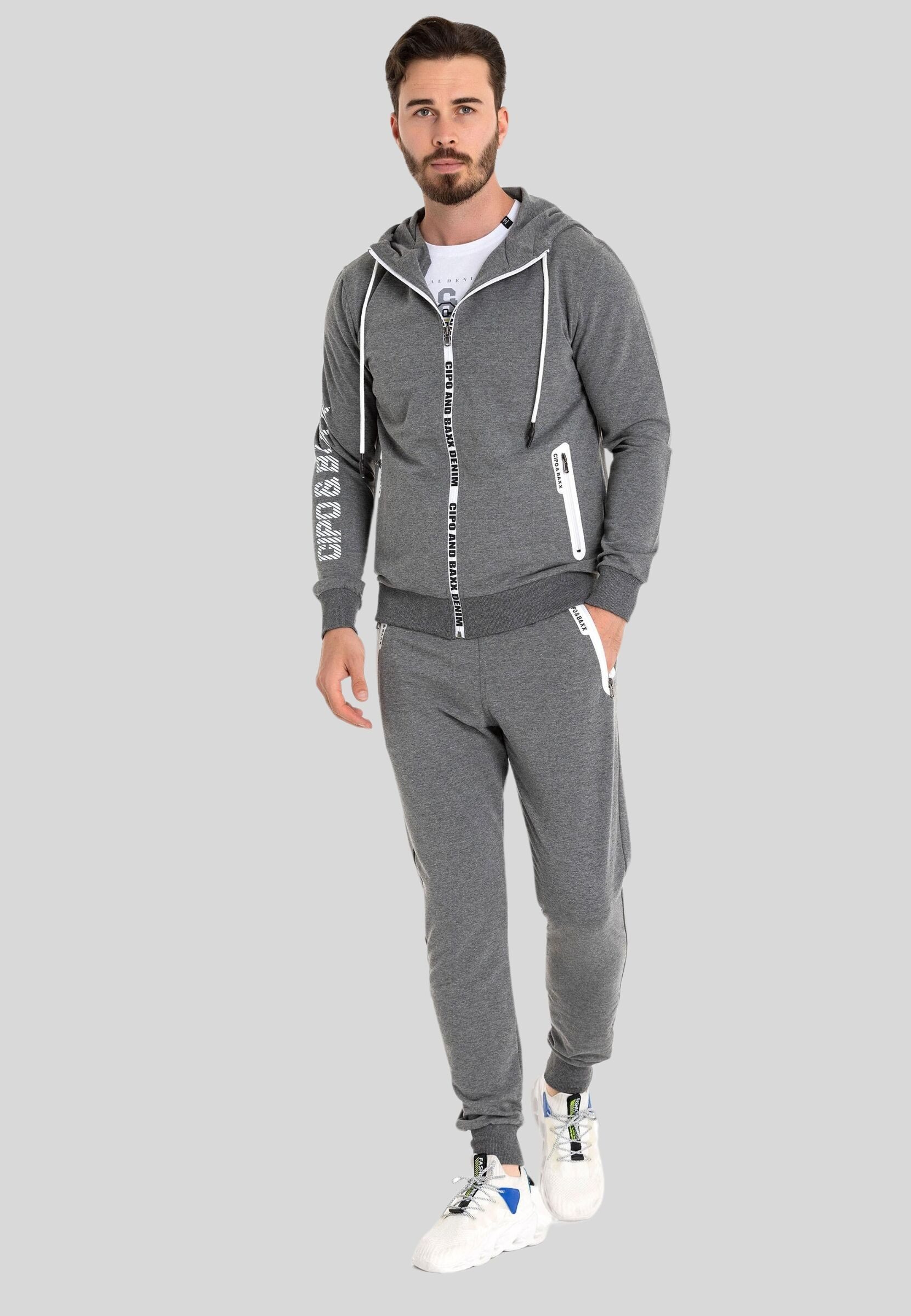 Cipo & Baxx Trainingsanzug HOMEWEAR (2-tlg), mit Allover-Musterung günstig online kaufen