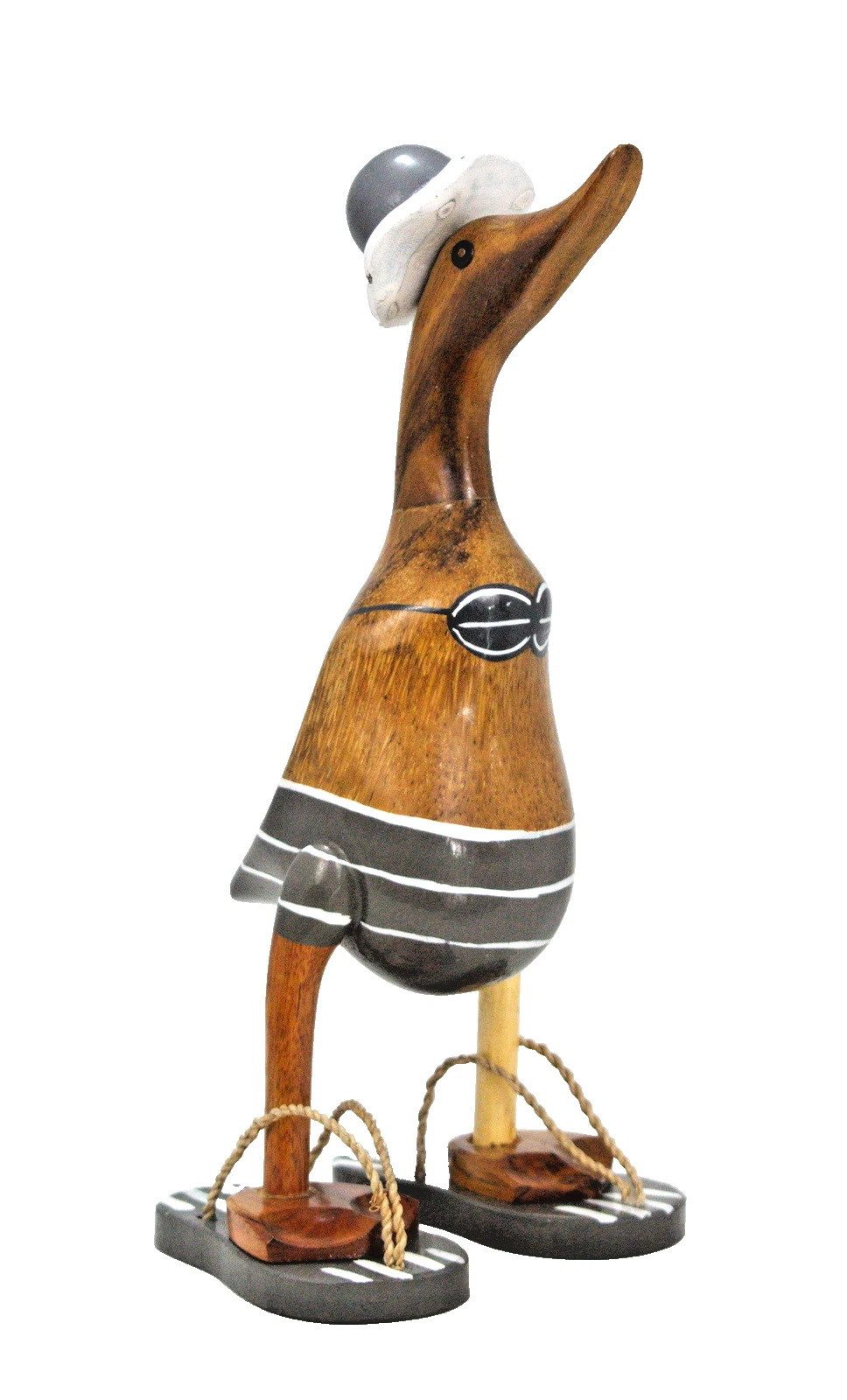 Kaufhaus le petit Tierfigur Deko Ente Holz Laufente Bikini Hut Gans Vogel F günstig online kaufen