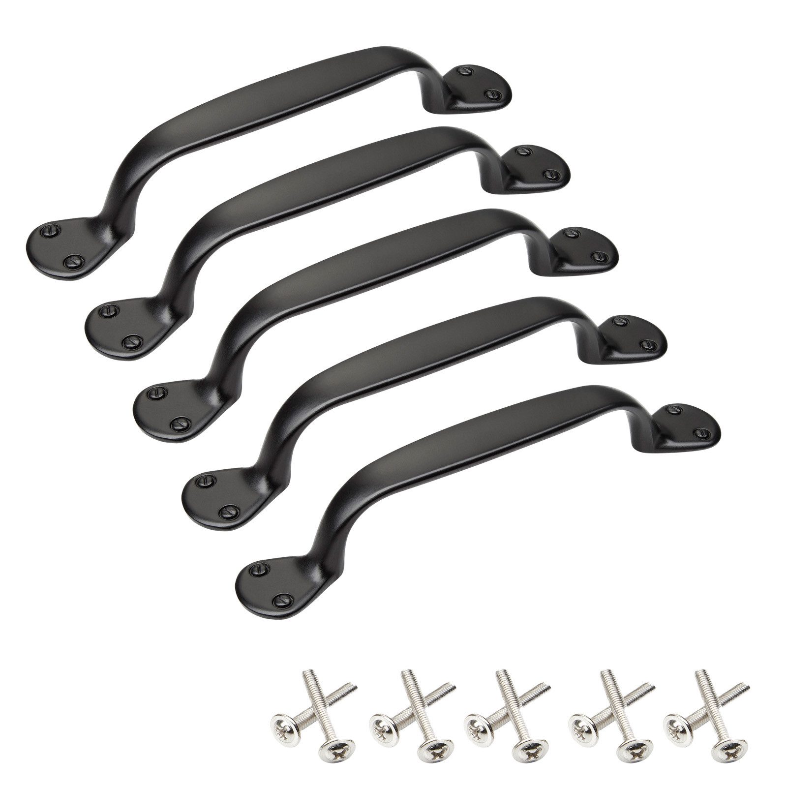 SO-TECH® Möbelgriff Erik, Lochabstand 96 mm (5-St), schwarz, Abmessungen 143,5 x 22,7 x 25 mm