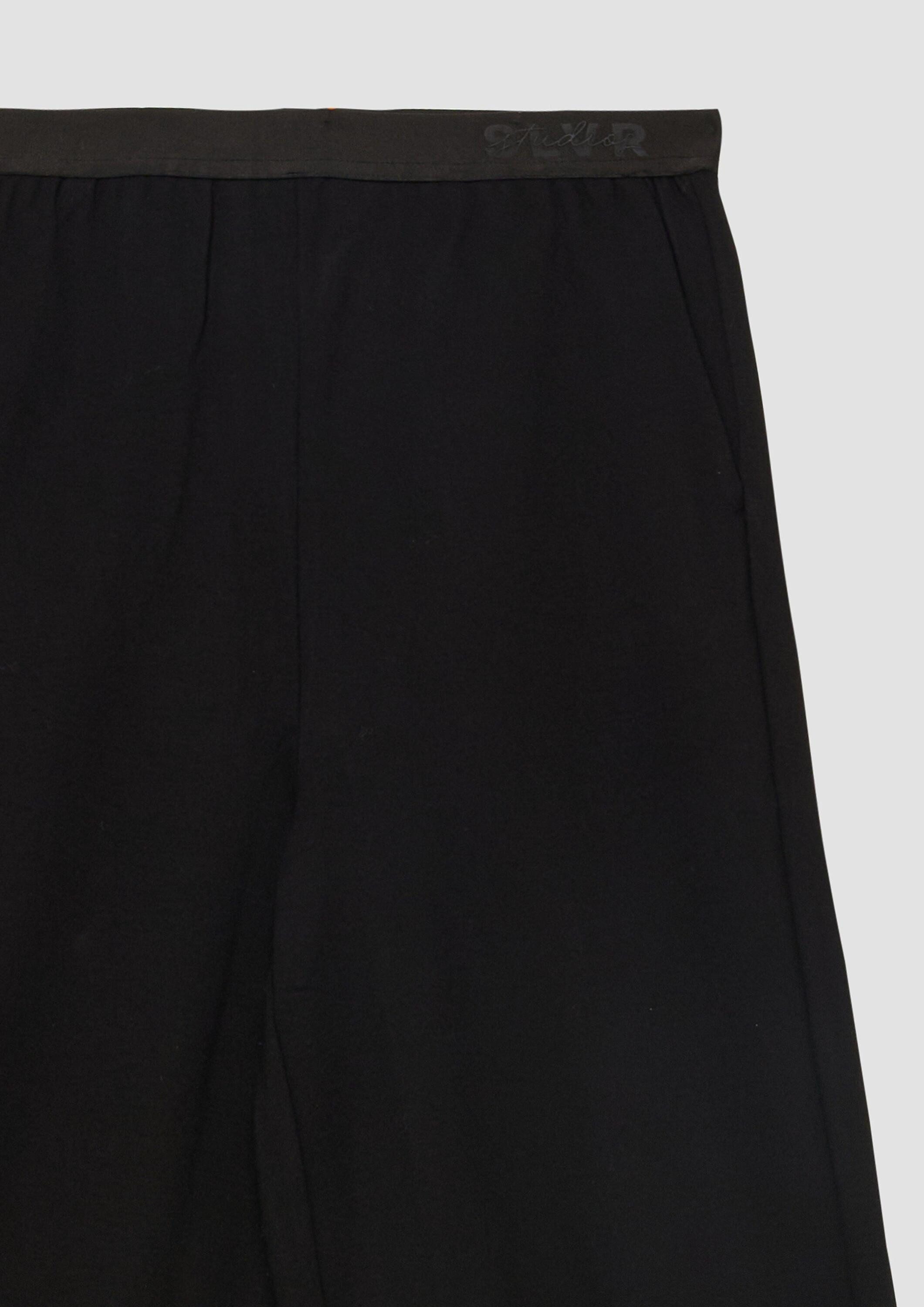 s.Oliver Leggings Leggings Wide Leg Hose aus Interlockjersey mit elastischem Bund – Bild 4 von 4