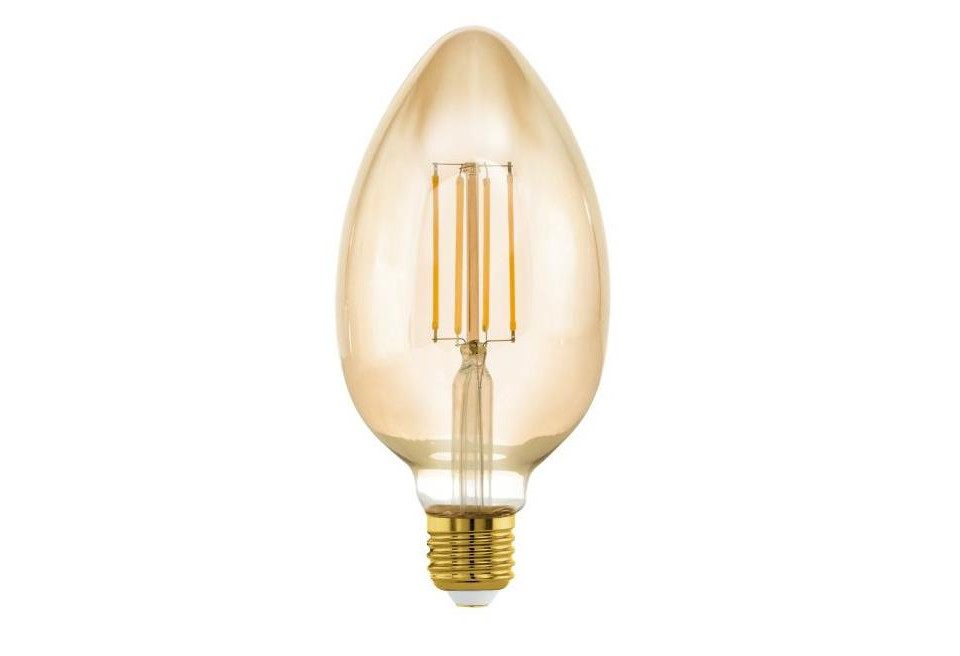 EGLO LED-Leuchtmittel Eglo LED Kerzenlampe B80 E27 4,5W amber, Dimmbar