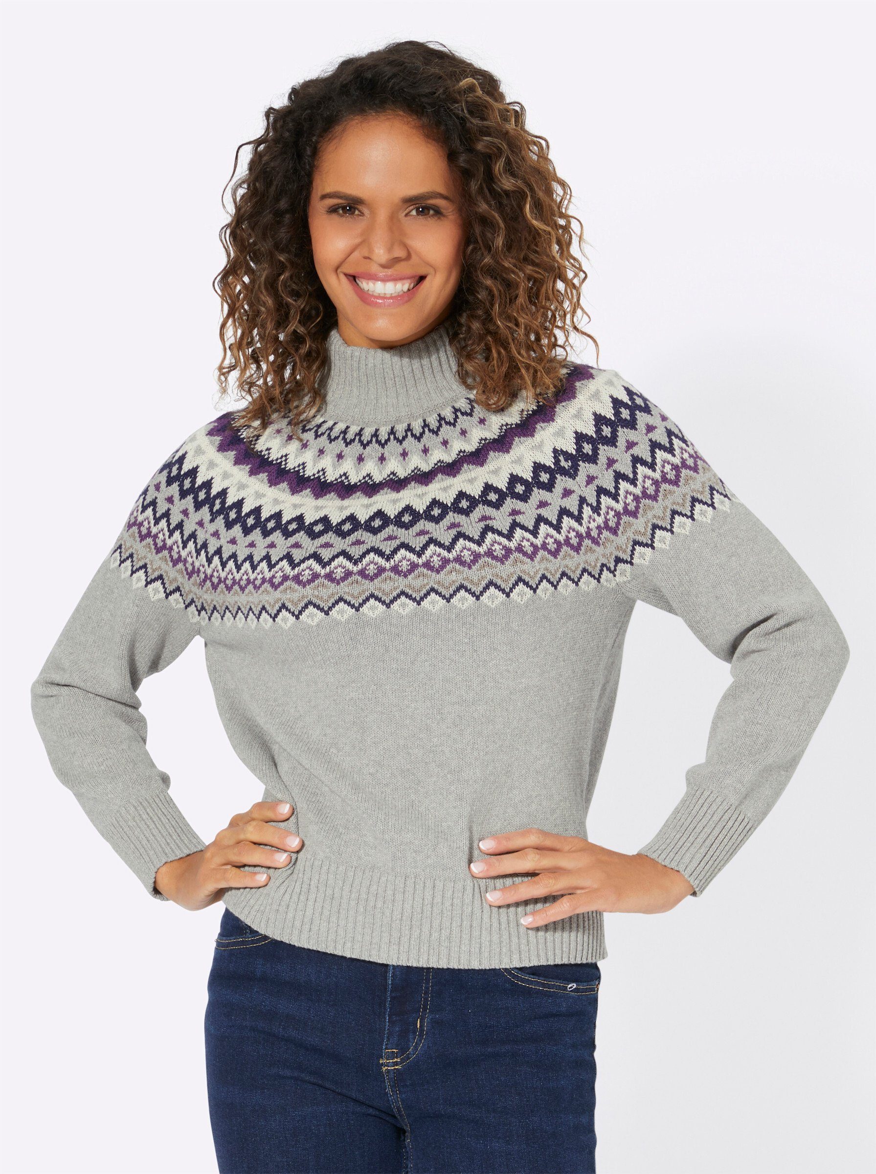 Witt Strickpullover Stehkragenpullover . günstig online kaufen