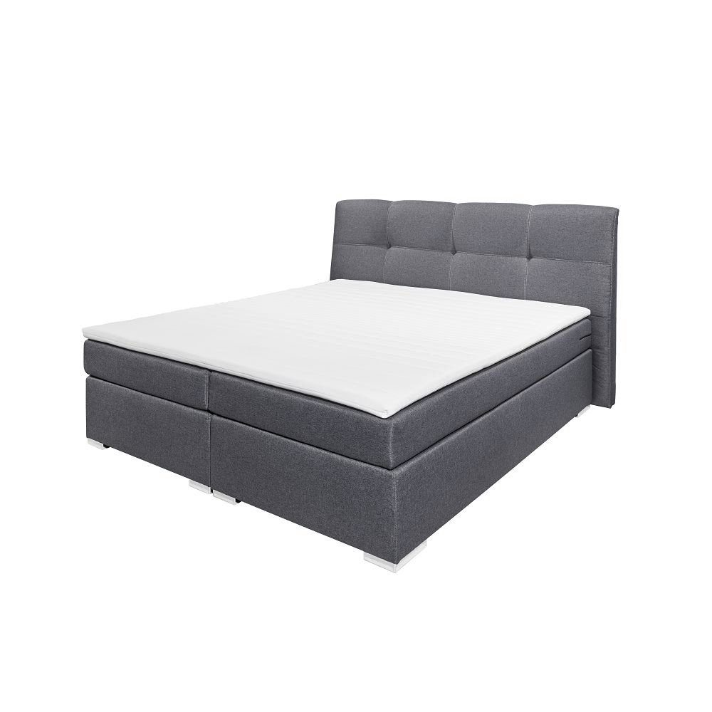 LOMADOX anthrazit Boxspringbett 160x200 cm PENSACOLA-09 Como Lomadox 11 Boxspringbetten, in